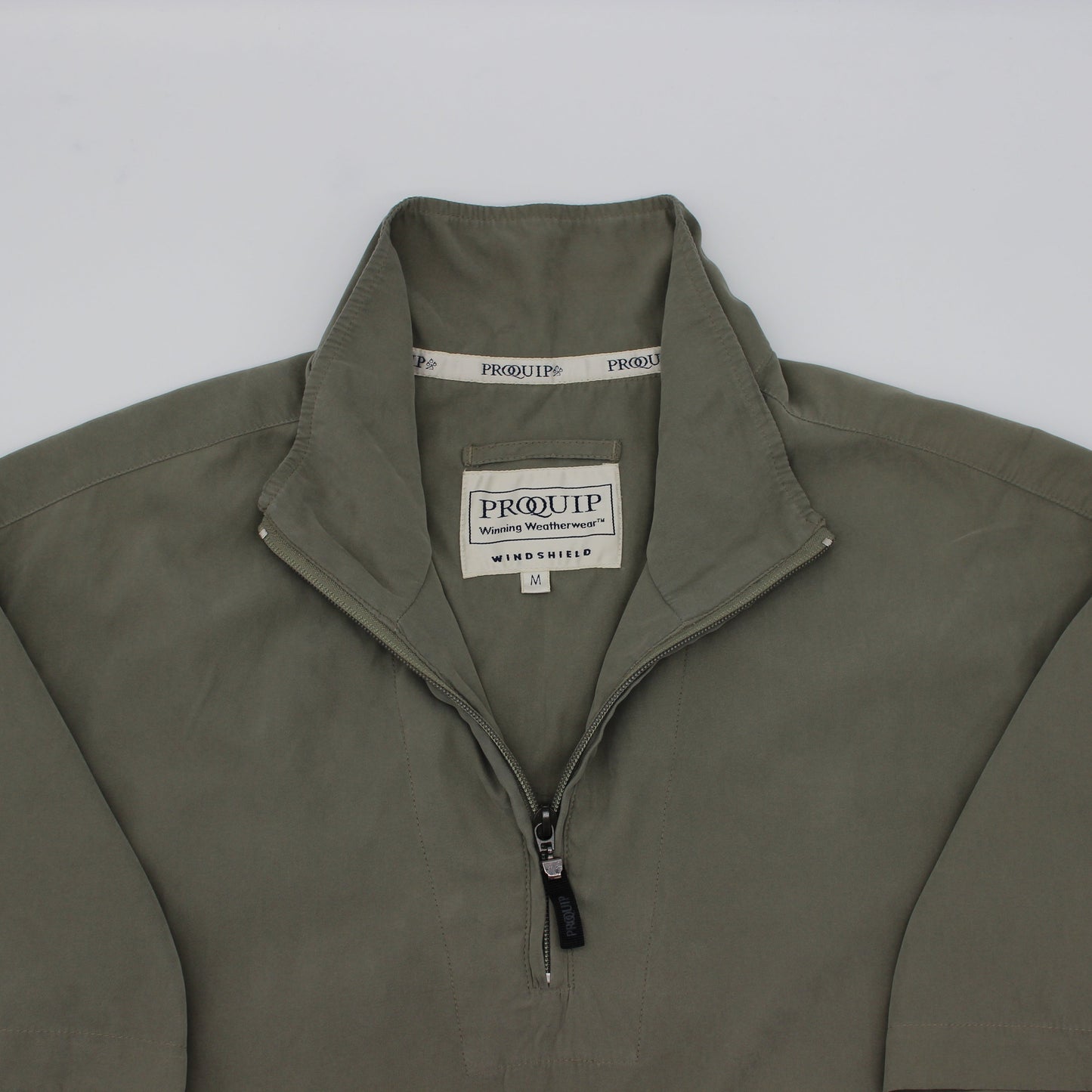 Pro-Quip Khaki Green Short Sleeved Windbreaker (M)