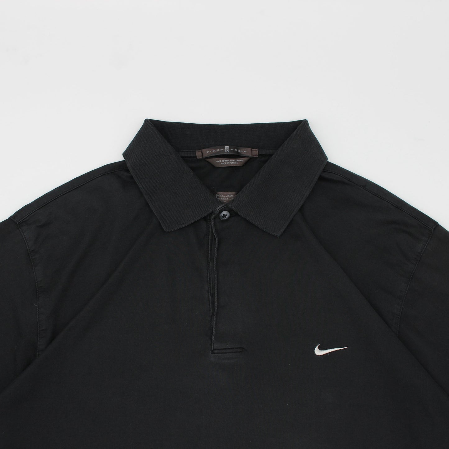 Nike Tiger Woods Black Long Sleeve Polo-Shirt (L)