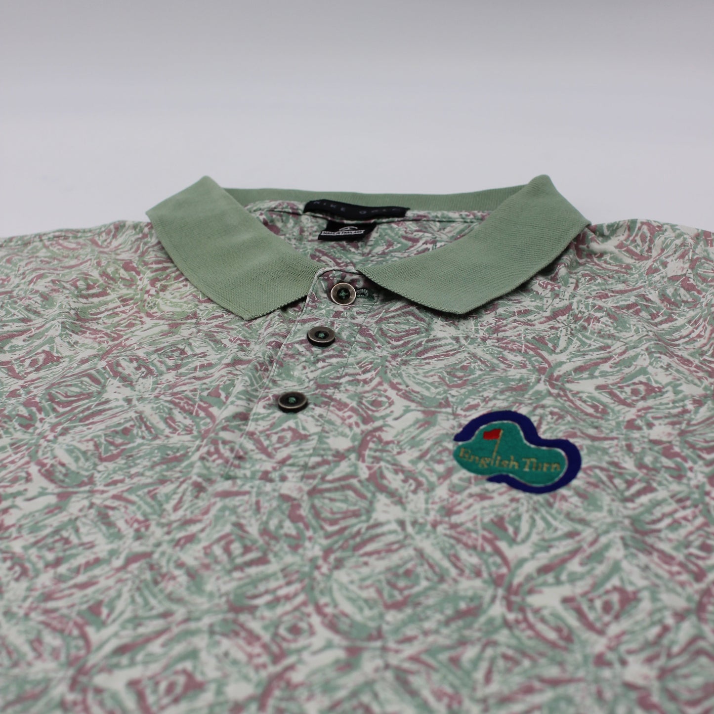 Nike Abstract Green/White Camo ‘English Turn’ Polo-Shirt (L)