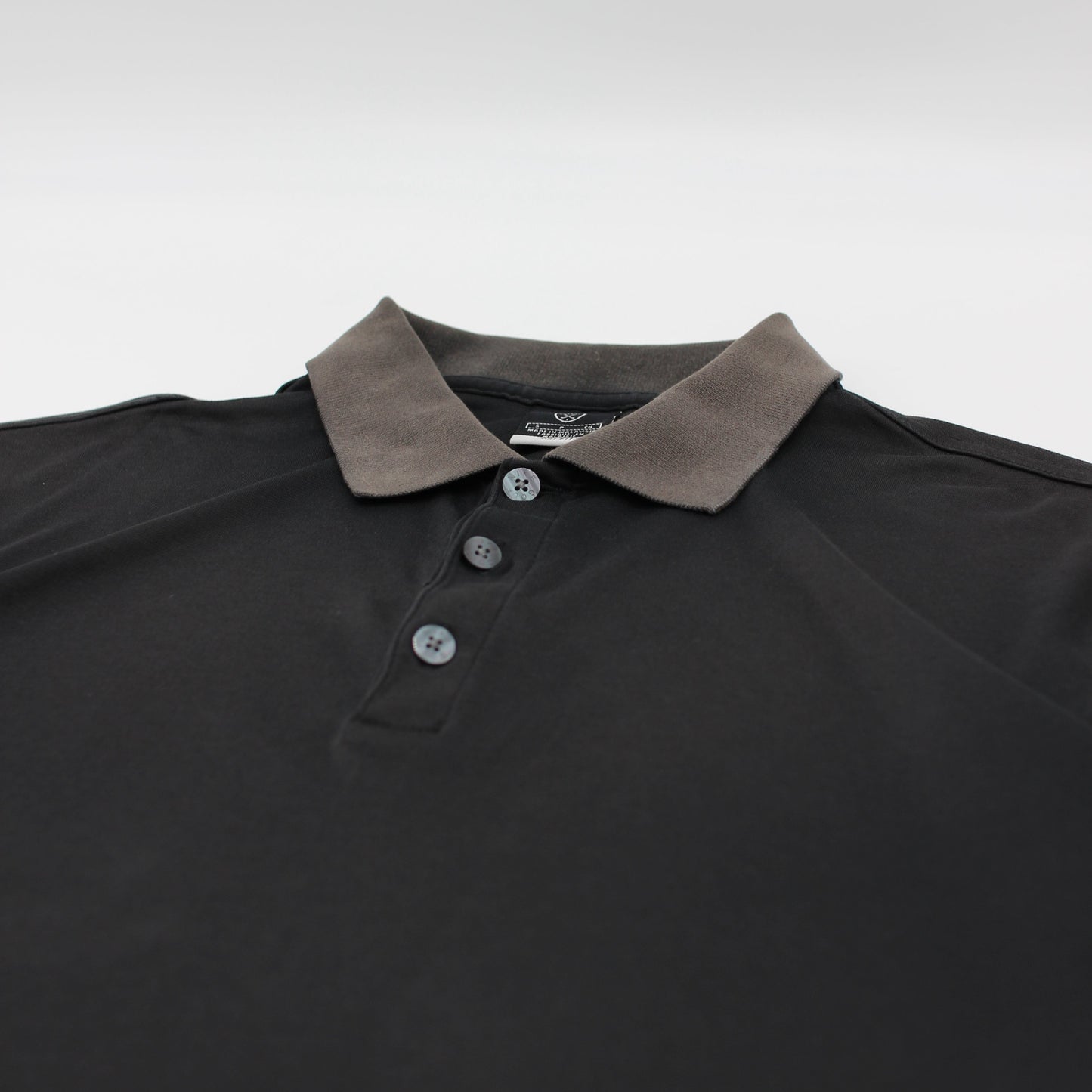 Nike Long Sleeve Black/Grey Polo (S)