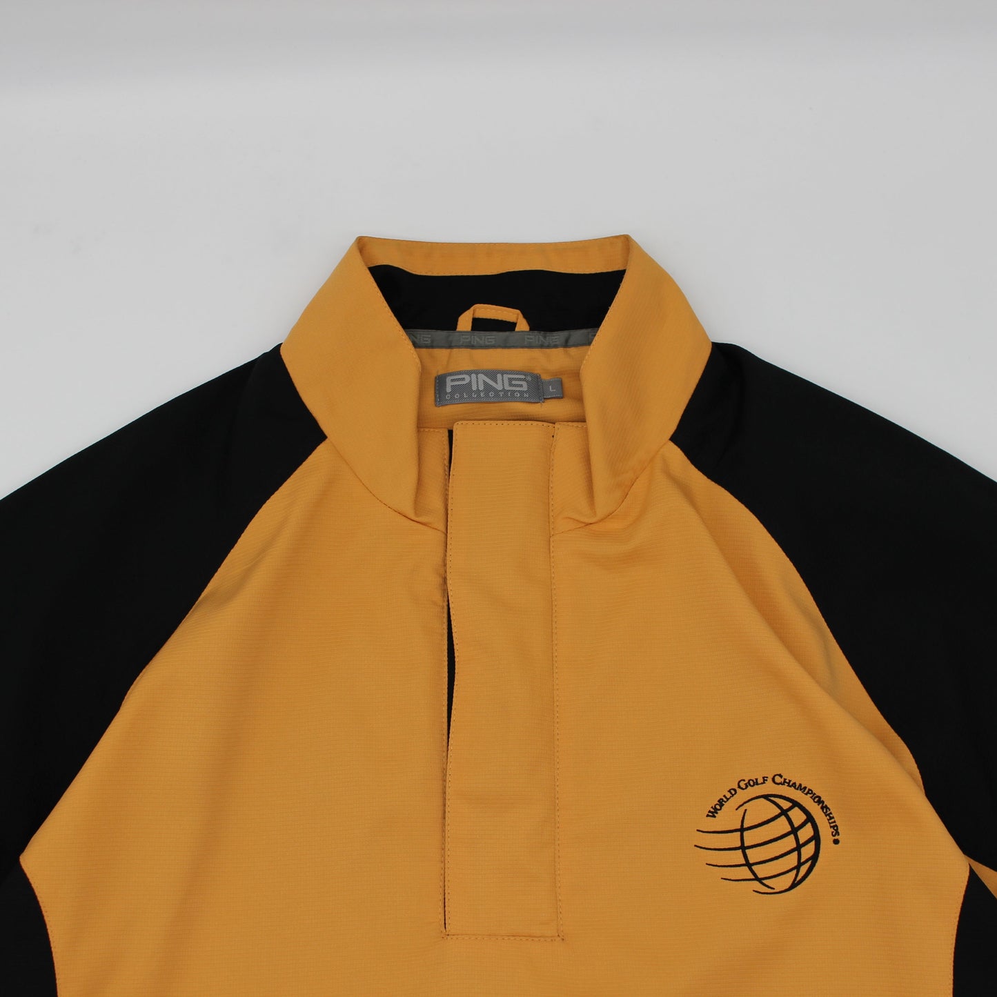 Ping ‘World Golf Championships’ Yellow/Black Quarter Zip Jacket (L)