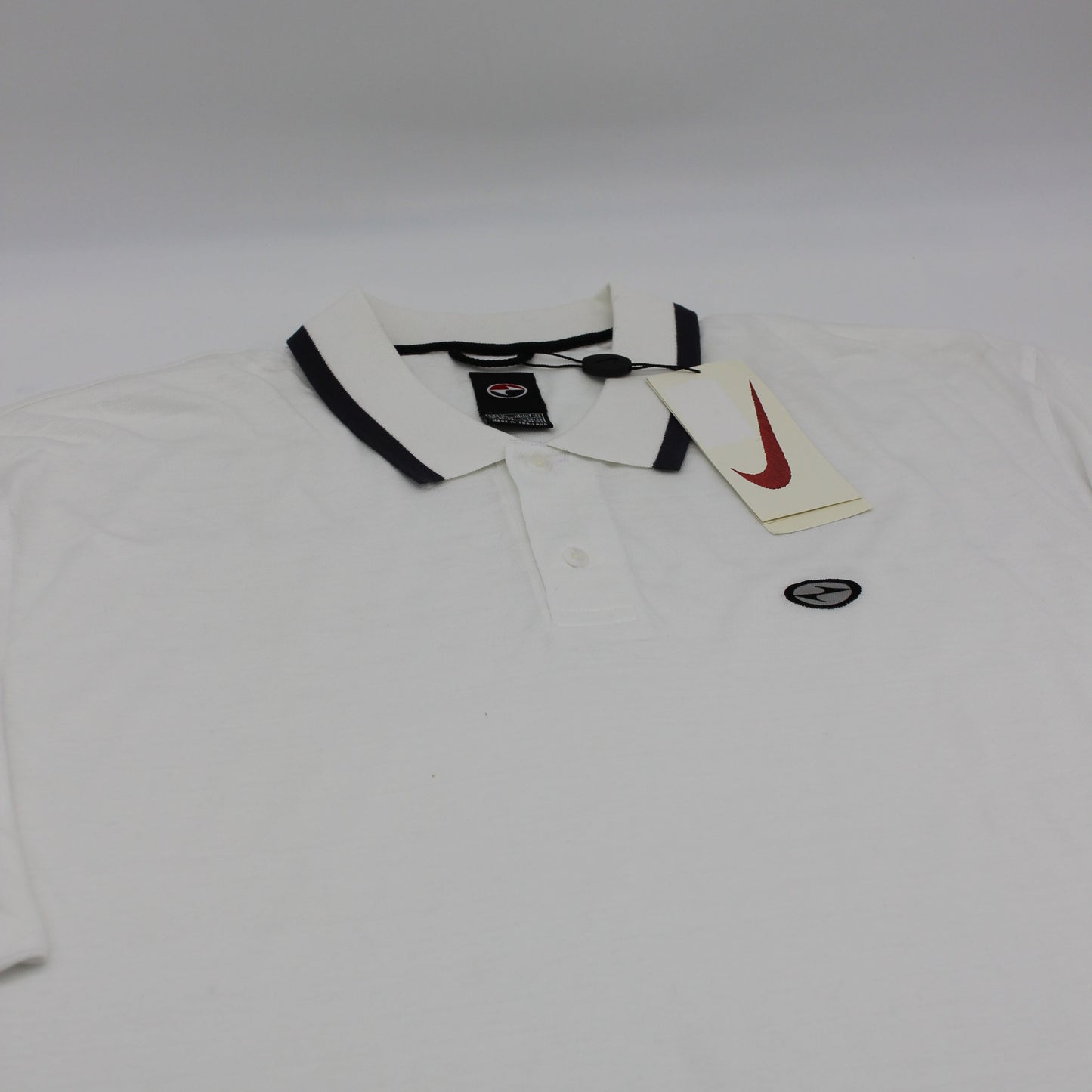 90s Nike Yin Yang White Polo-Shirt with Tags (XXL)