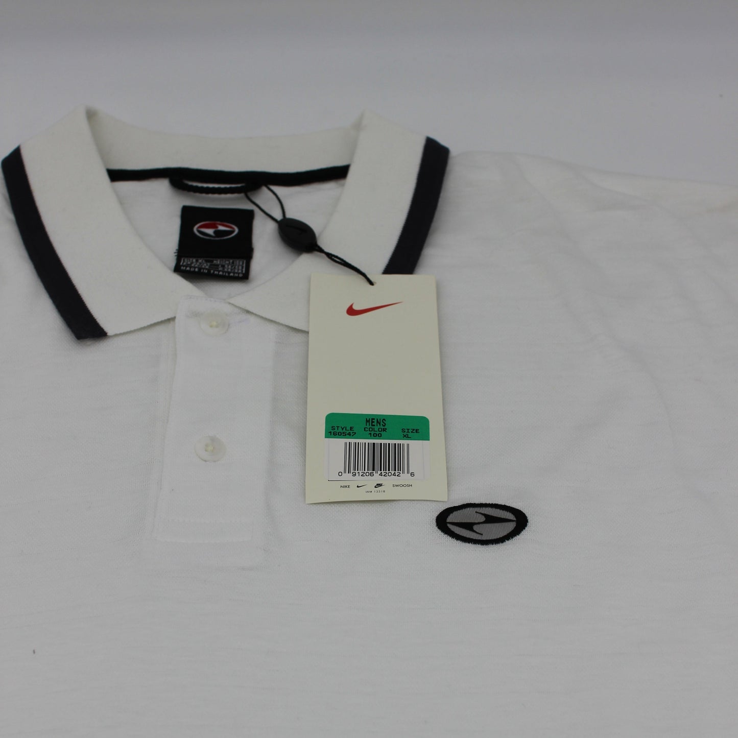 90s Nike Yin Yang White Polo-Shirt with Tags (XXL)