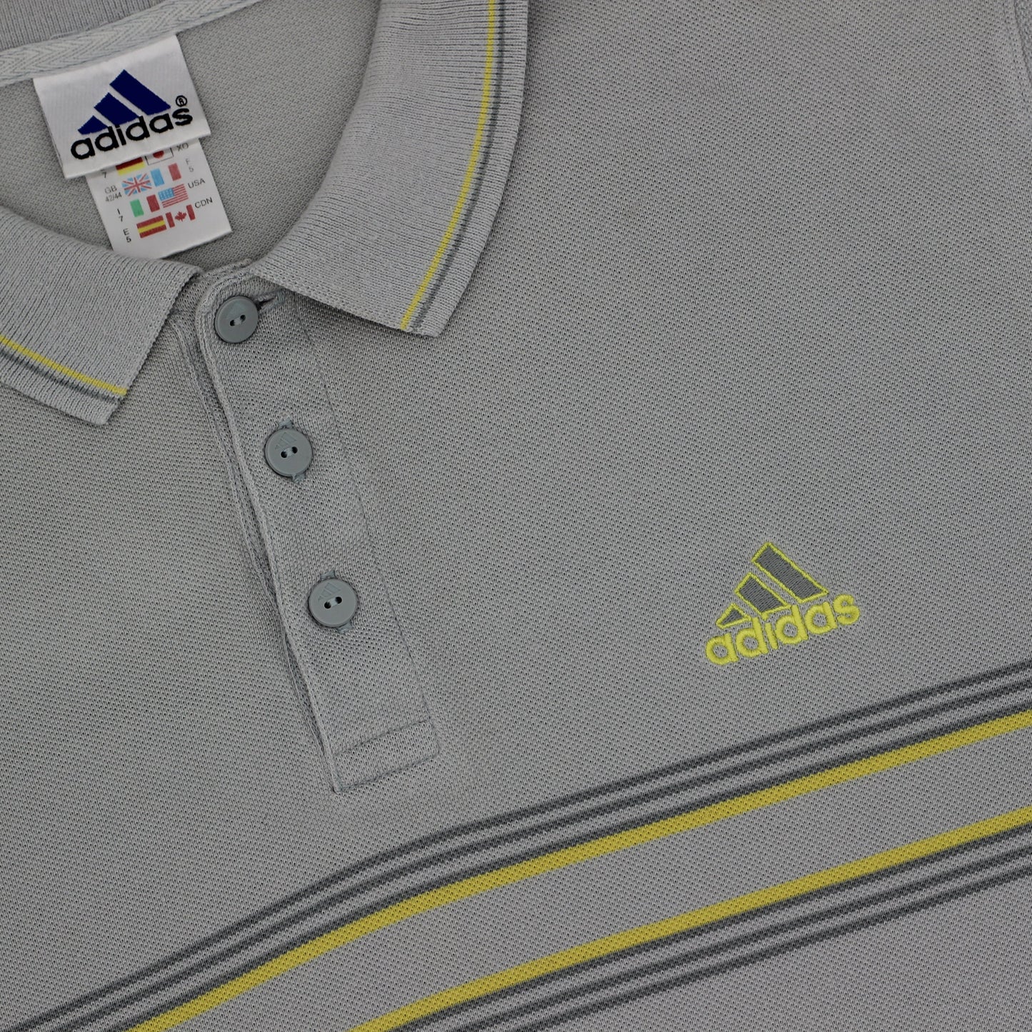 Adidas Grey Polo-Shirt (L)