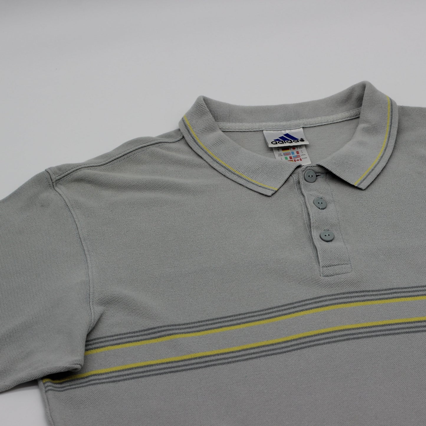 Adidas Grey Polo-Shirt (L)