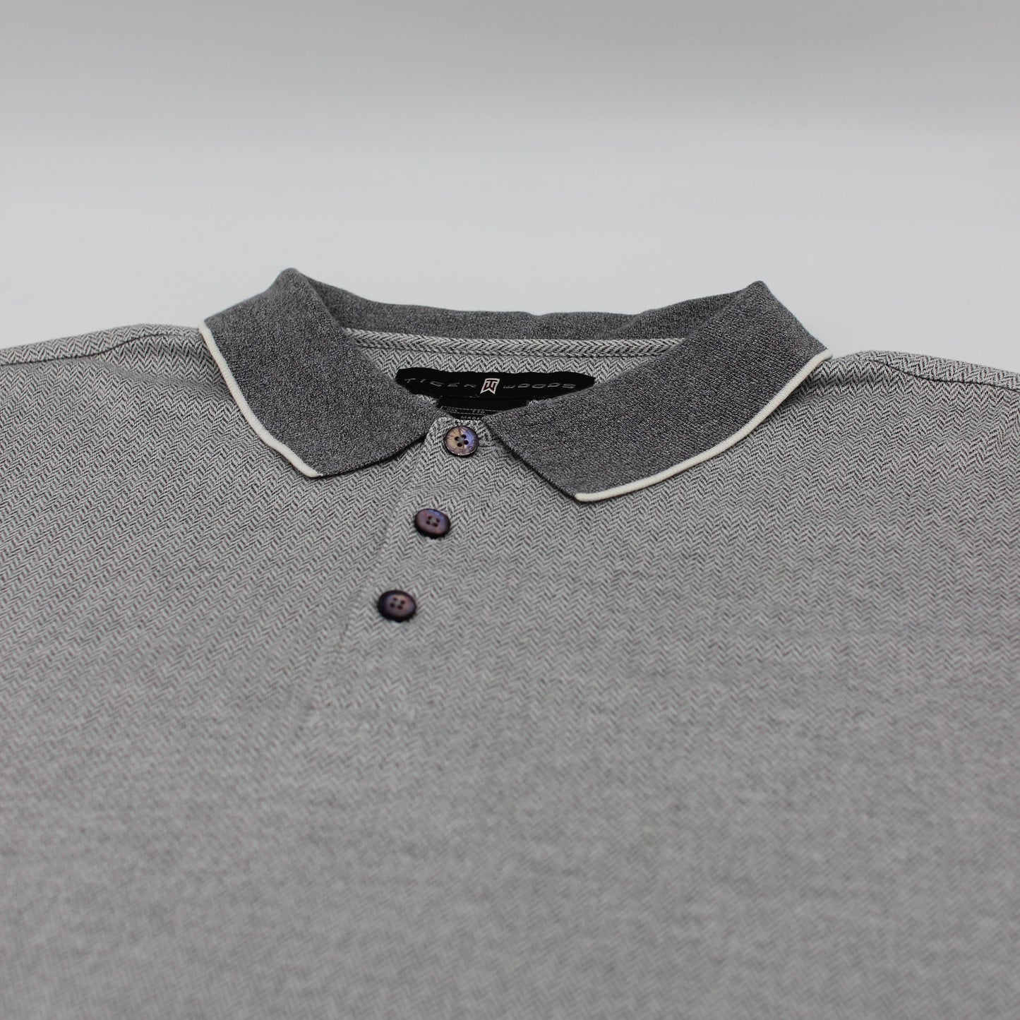 Nike Tiger Woods Grey Patterned Polo-Shirt (XXL)