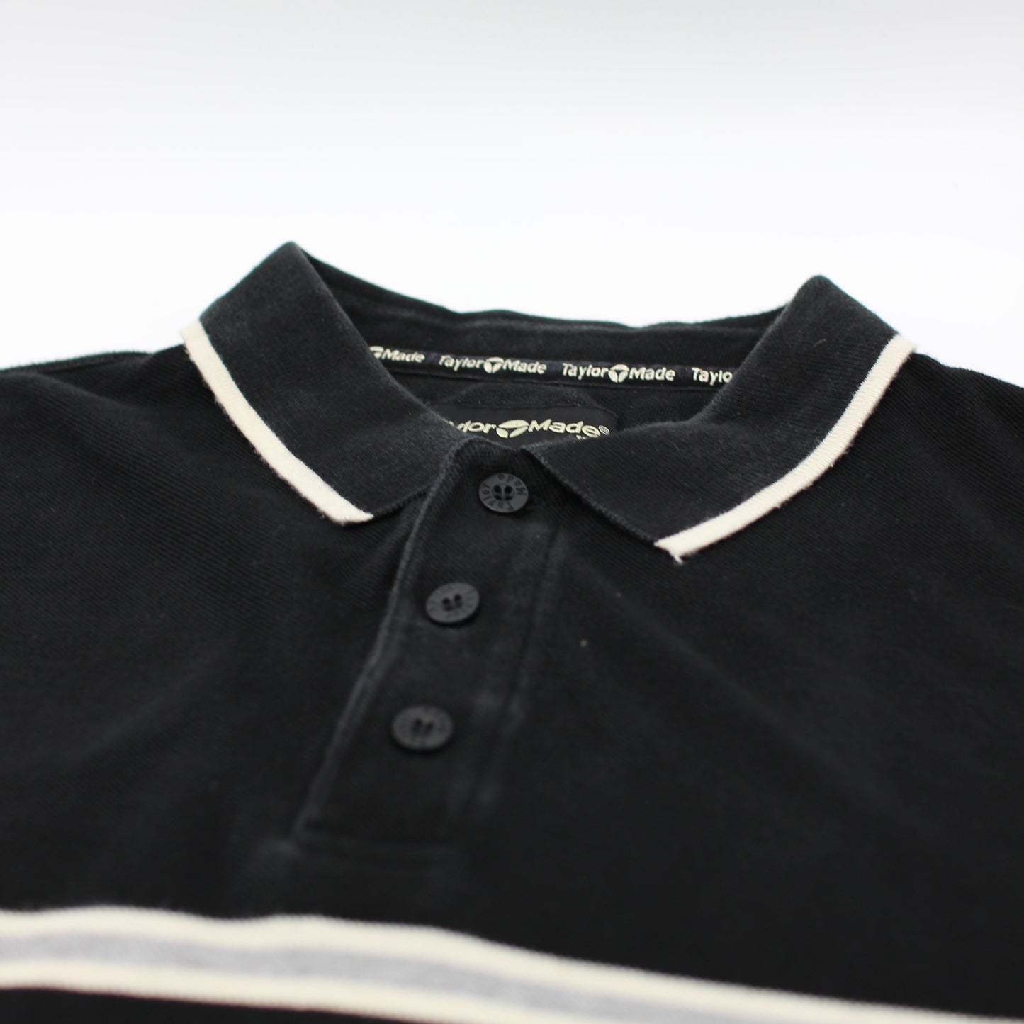 TaylorMade Black/White Polo-Shirt (XL)