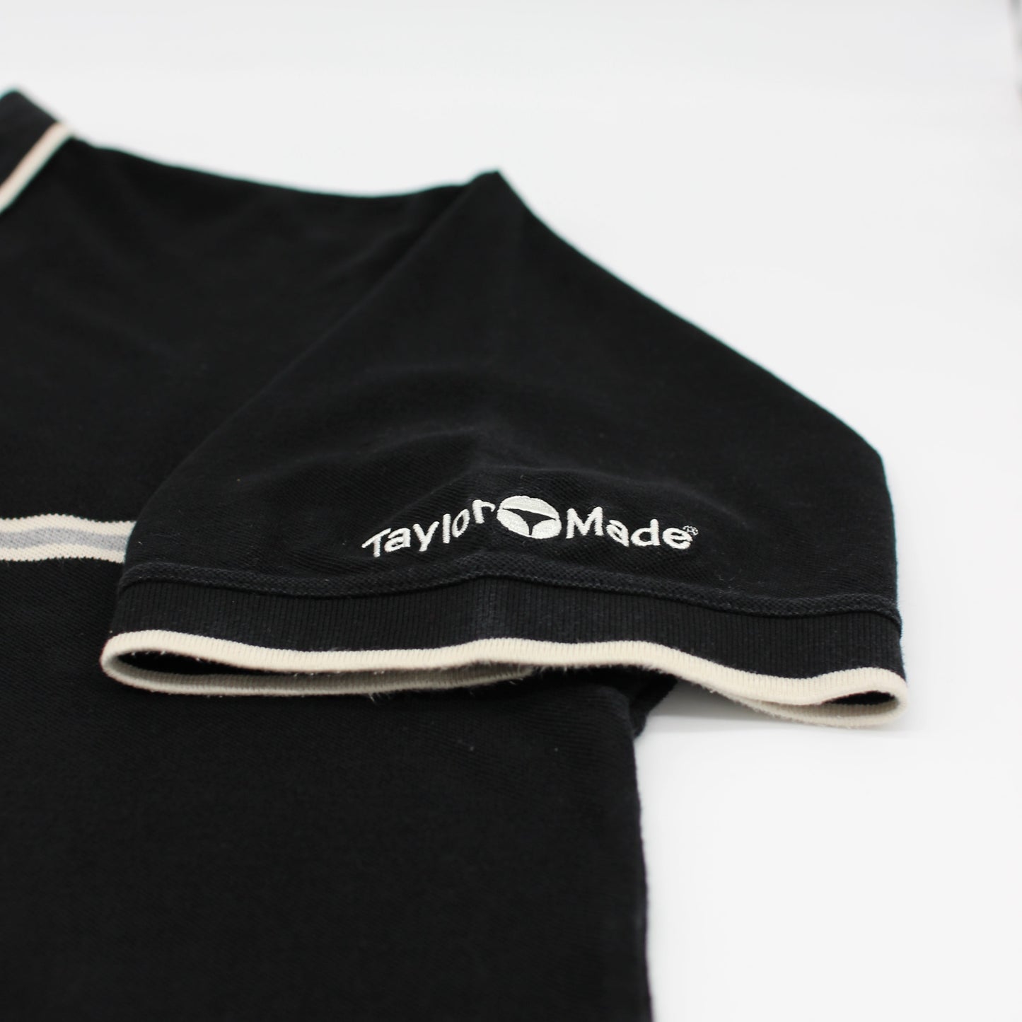 TaylorMade Black/White Polo-Shirt (XL)
