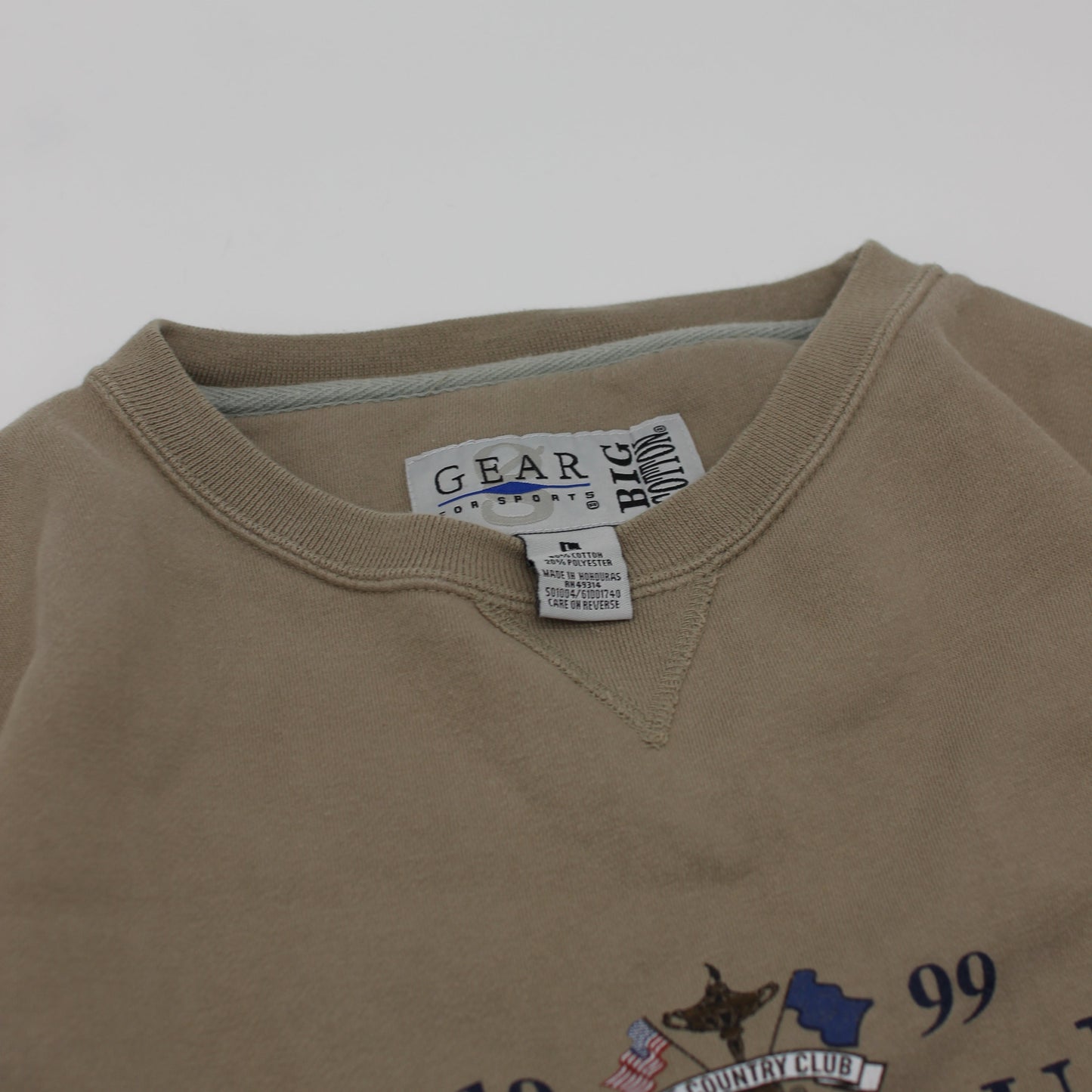 1999 Ryder Cup Gear For Sports Beige Crewneck Sweatshirt (L)