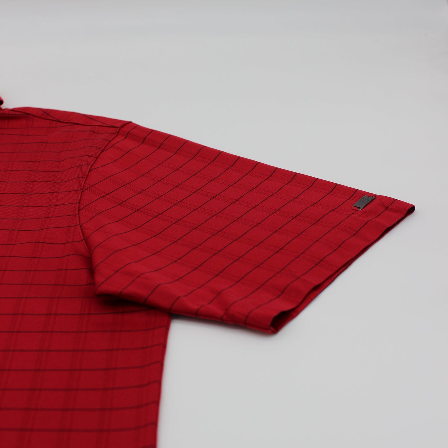 Nike Tiger Woods Red/Black Striped Polo-Shirt (L)