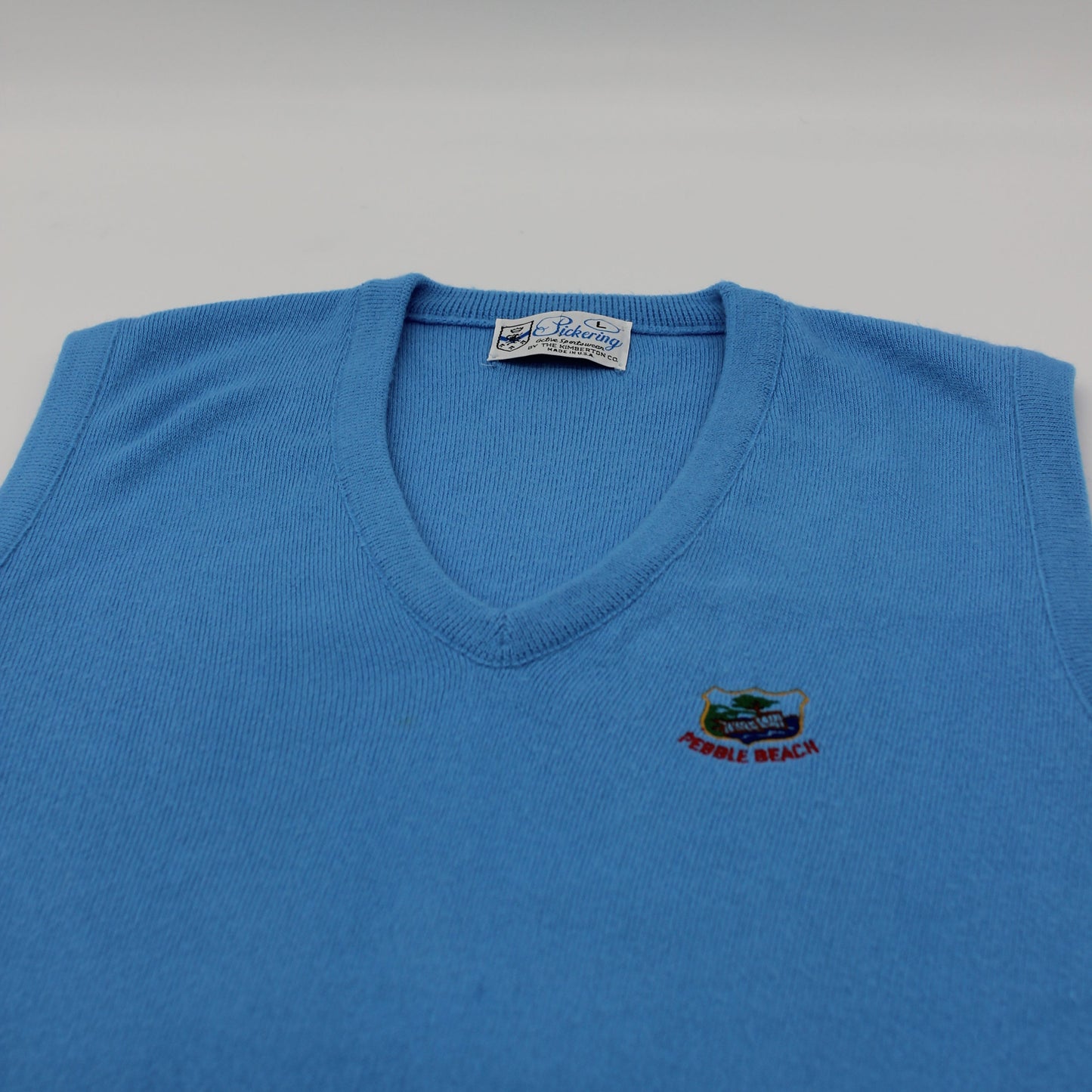 Pickering Pebble Beach Light Blue Golf Vest (L)