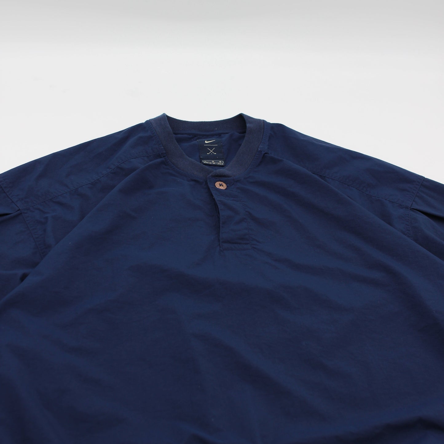 Nike Navy Buttoned Windbreaker (L)