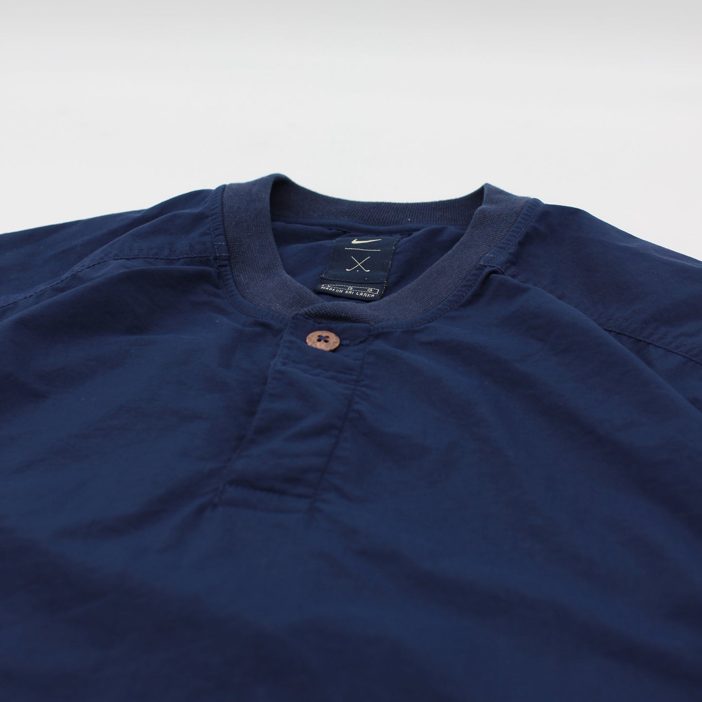 Nike Navy Buttoned Windbreaker (L)