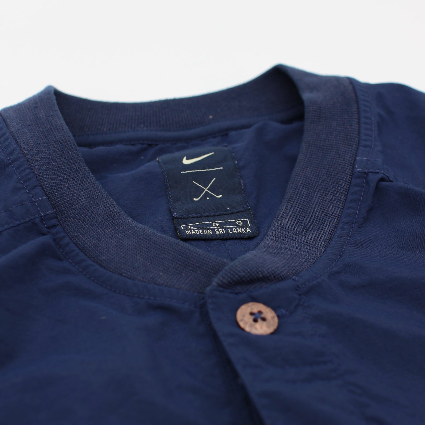 Nike Navy Buttoned Windbreaker (L)