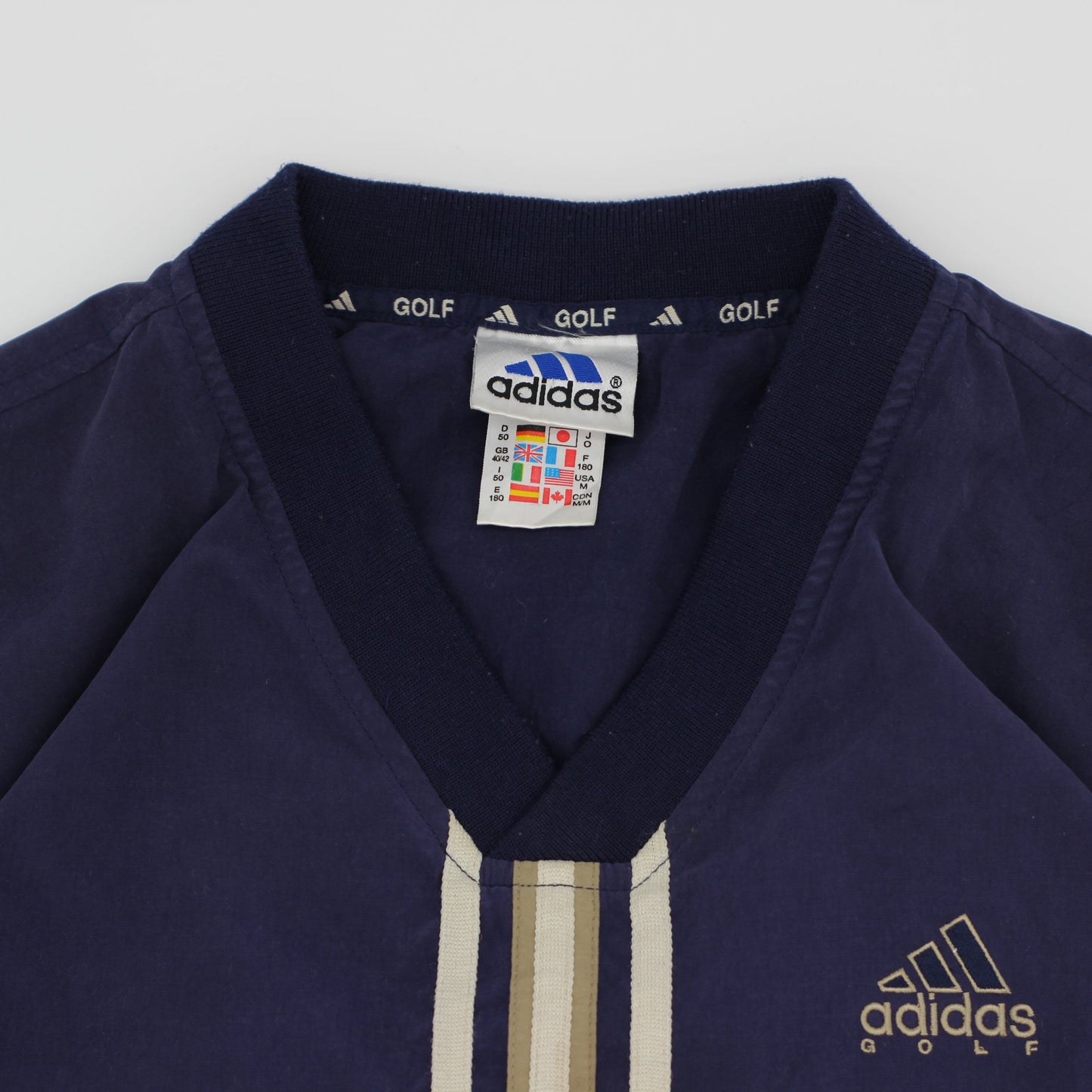 Adidas Gold/Navy Windbreaker (M)