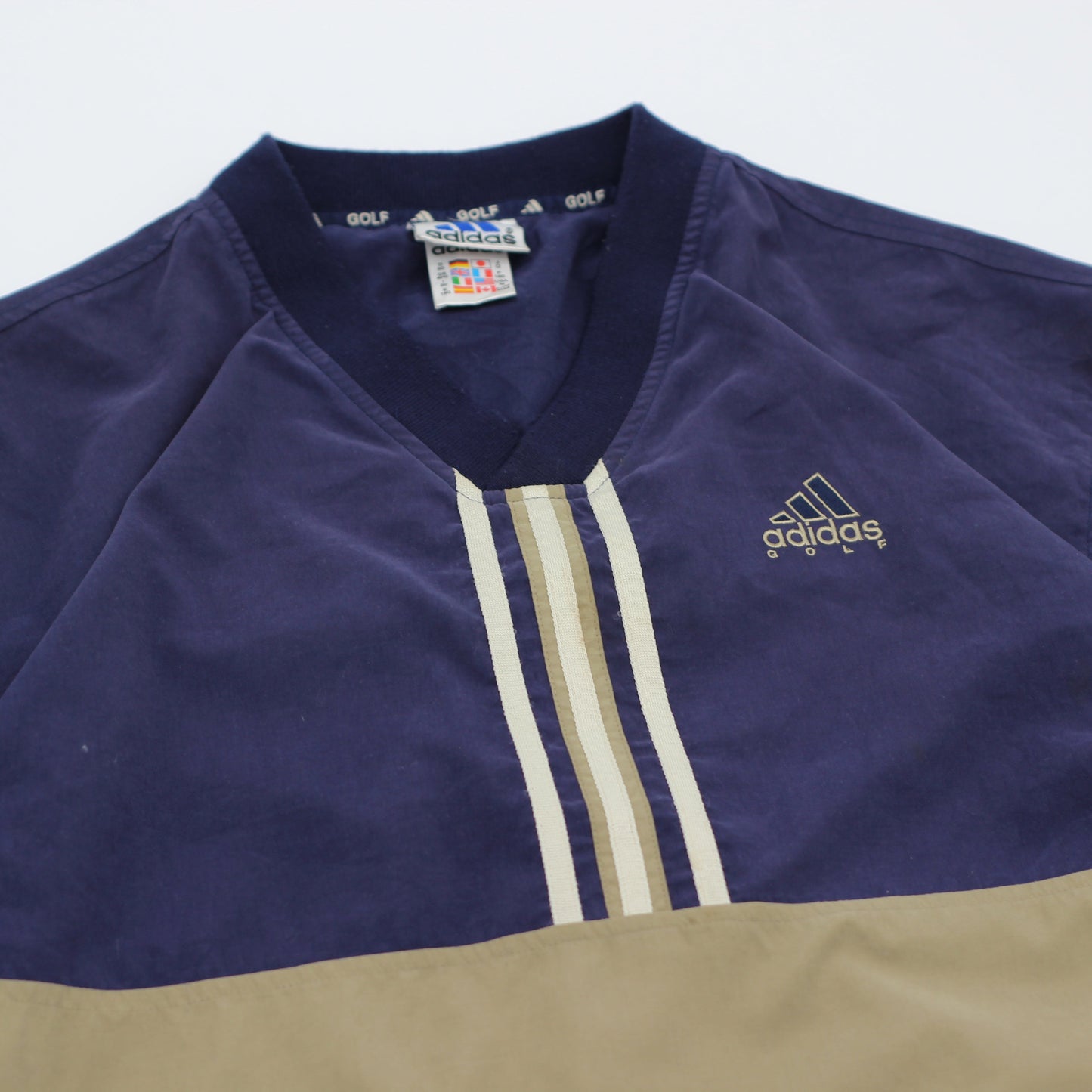 Adidas Gold/Navy Windbreaker (M)