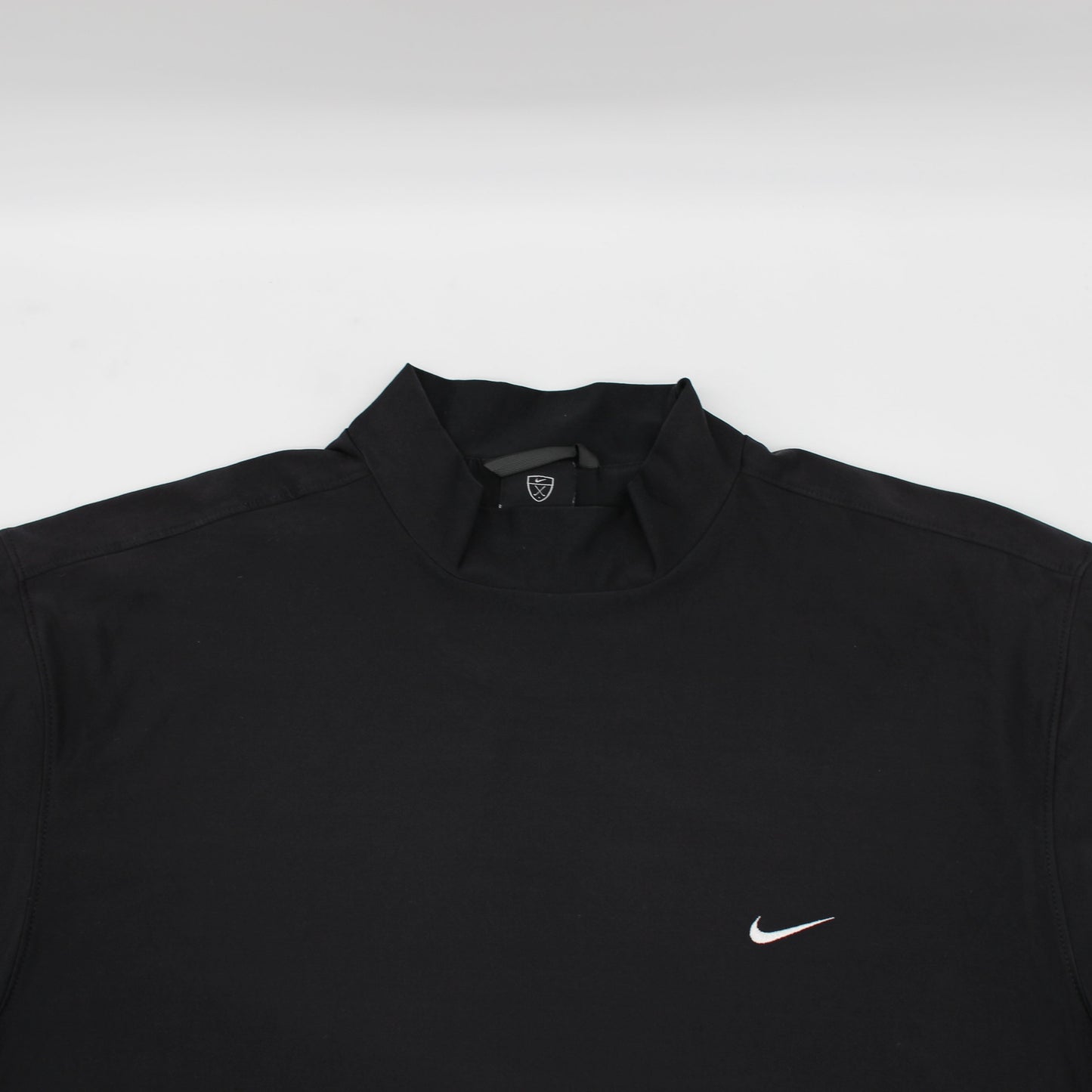 Nike Black Mock Neck Golf Shirt (L)