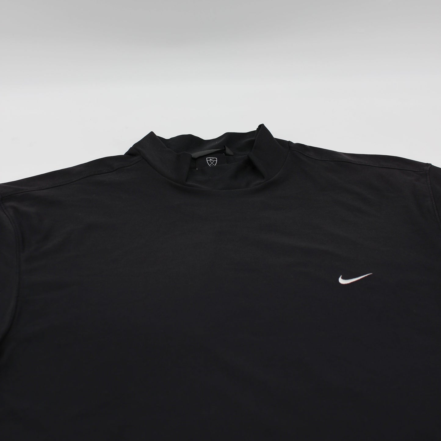 Nike Black Mock Neck Golf Shirt (L)