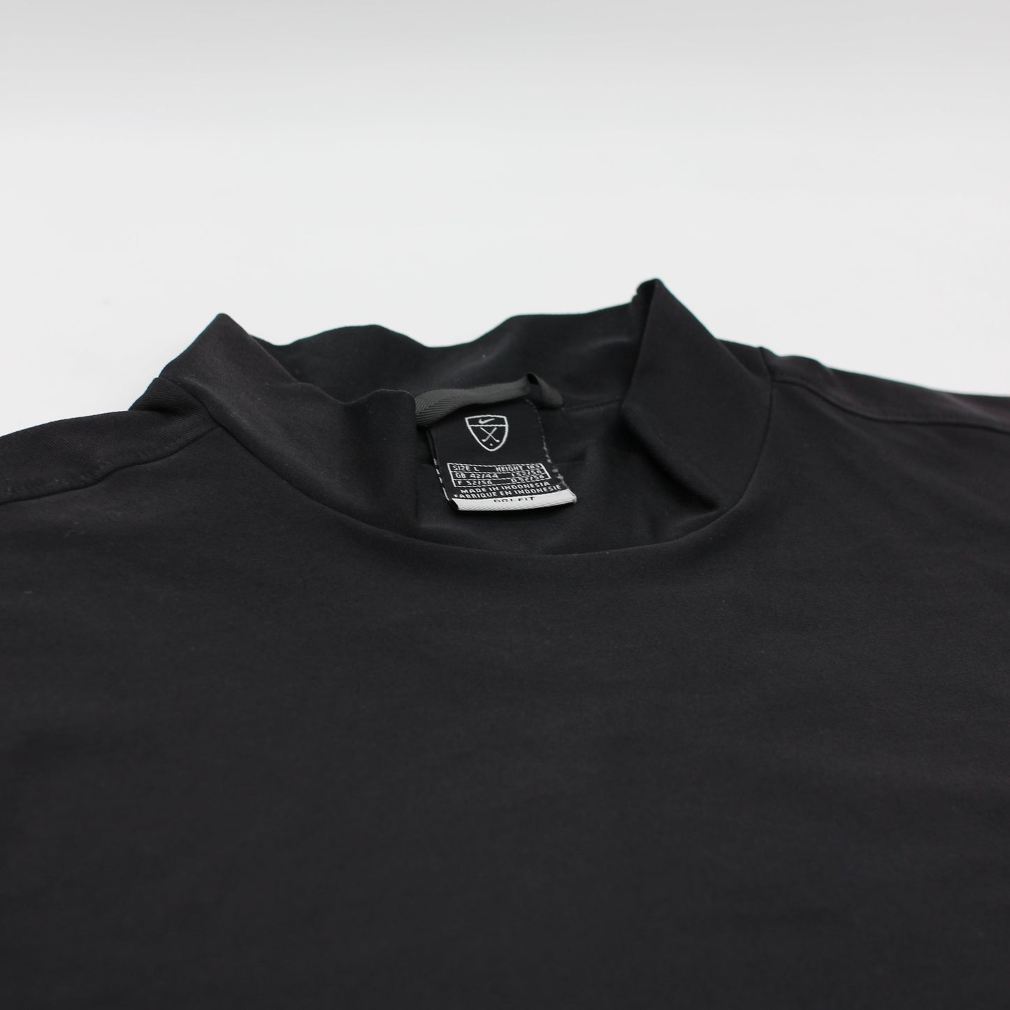 Nike Black Mock Neck Golf Shirt (L)