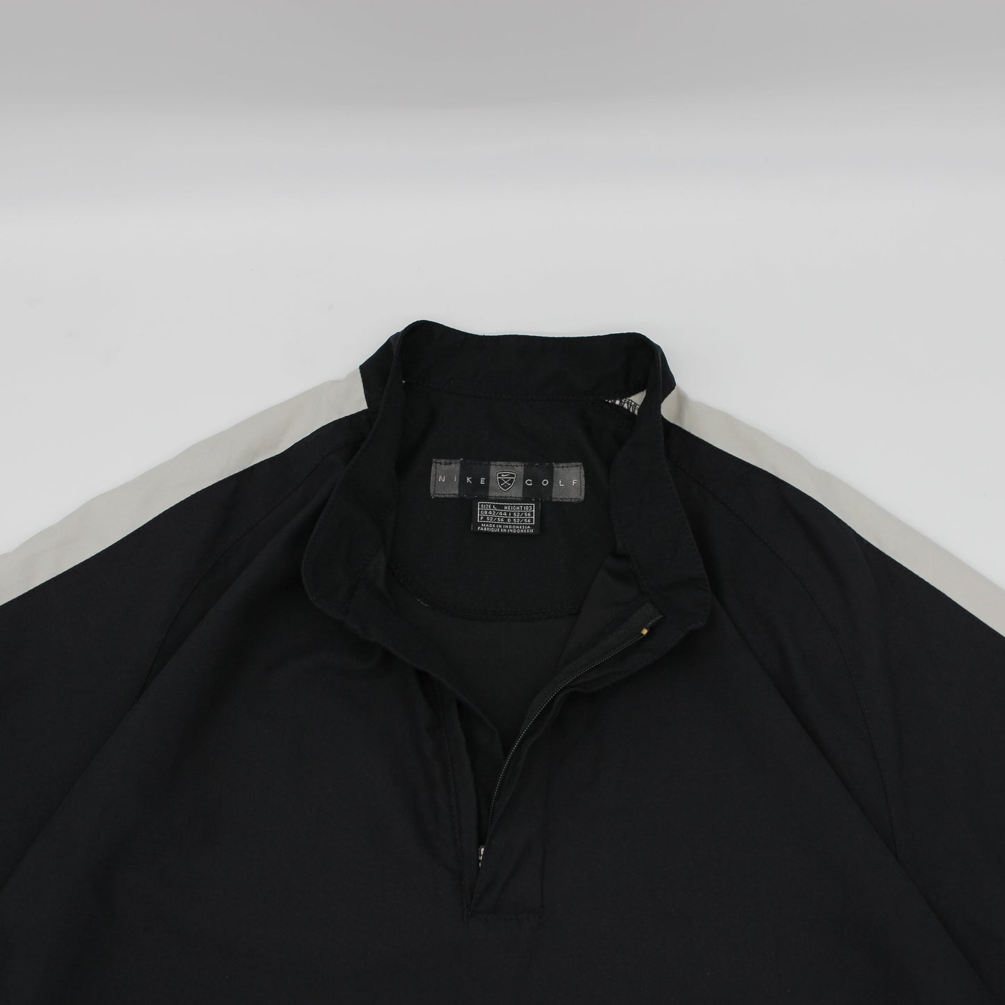 Nike Black/White Quarter Zip Windbreaker (L)