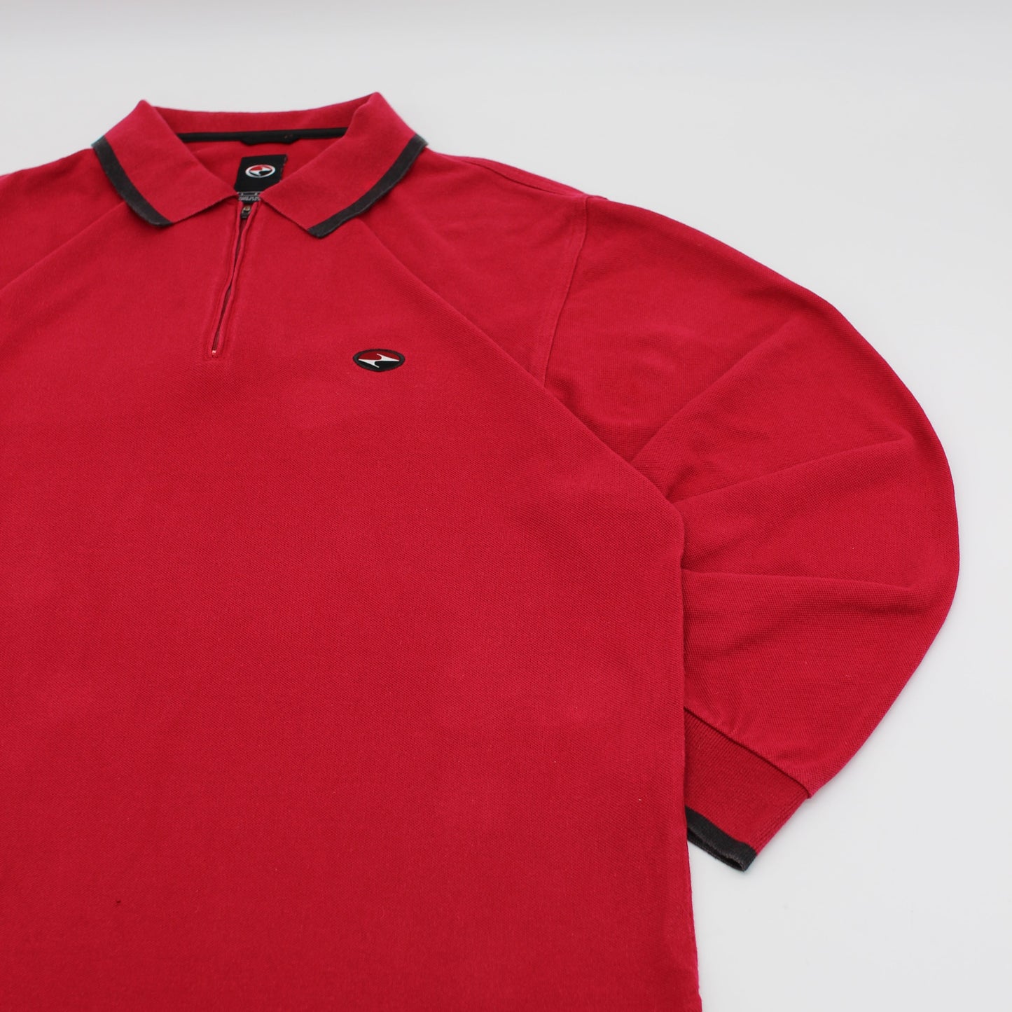Nike Tiger Woods Yin Yang Red Long Sleeve Polo-Shirt (L)