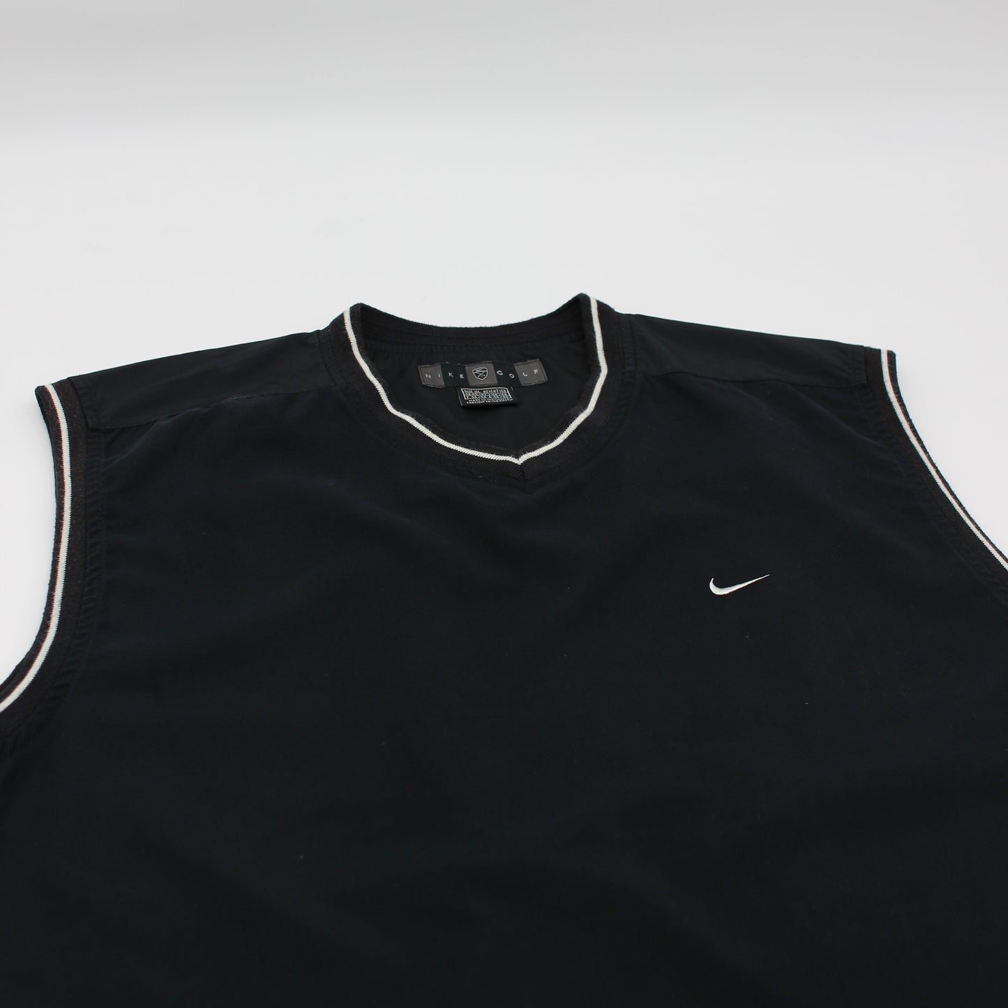 Nike Black/White Golf Vest (XL)