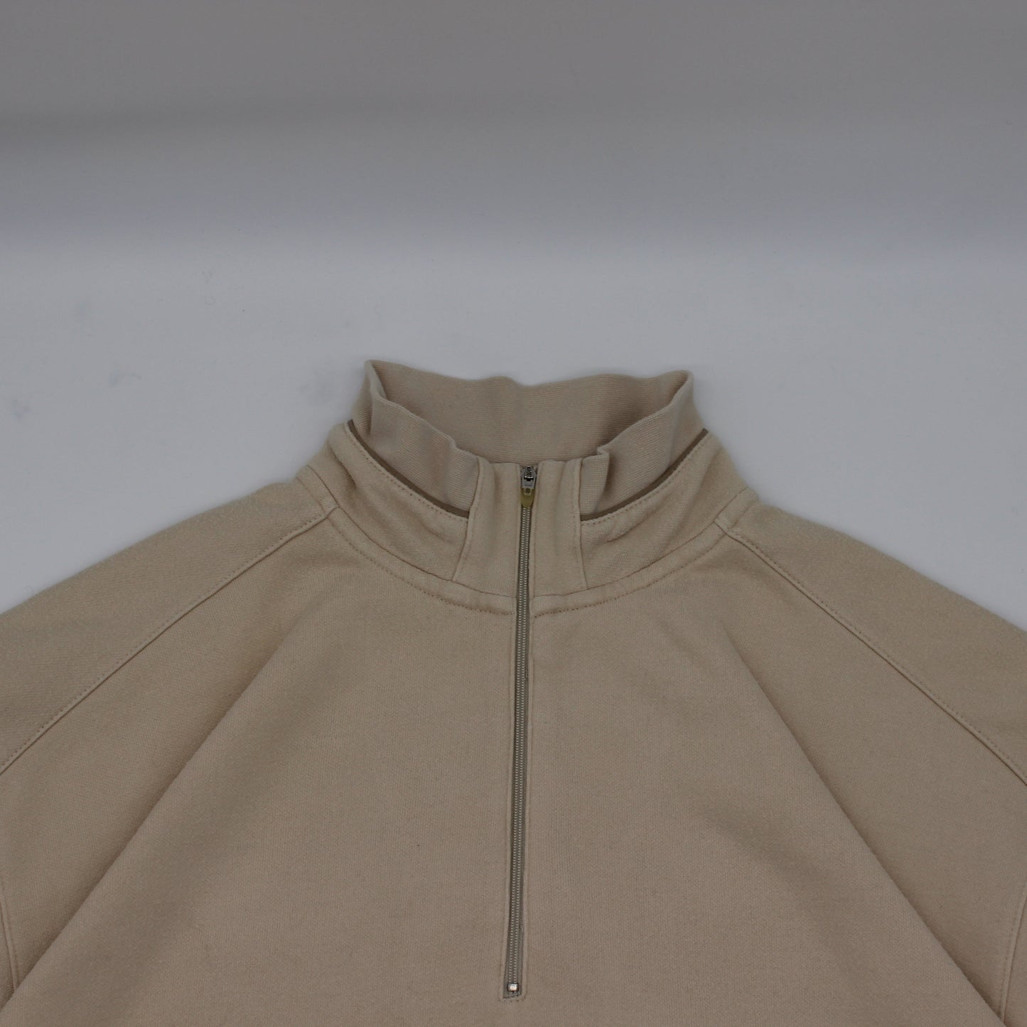 Nike Beige Quarter Zip Jumper (L)