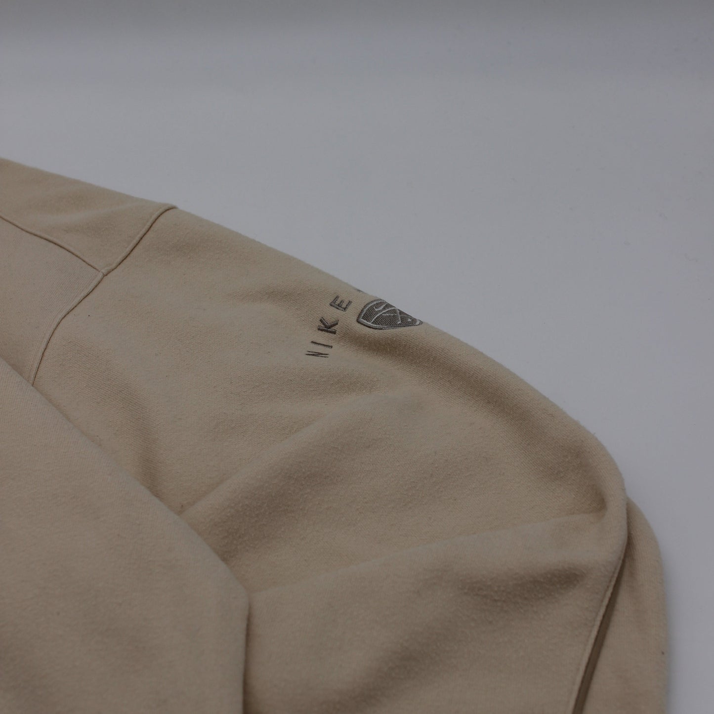 Nike Beige Quarter Zip Jumper (L)