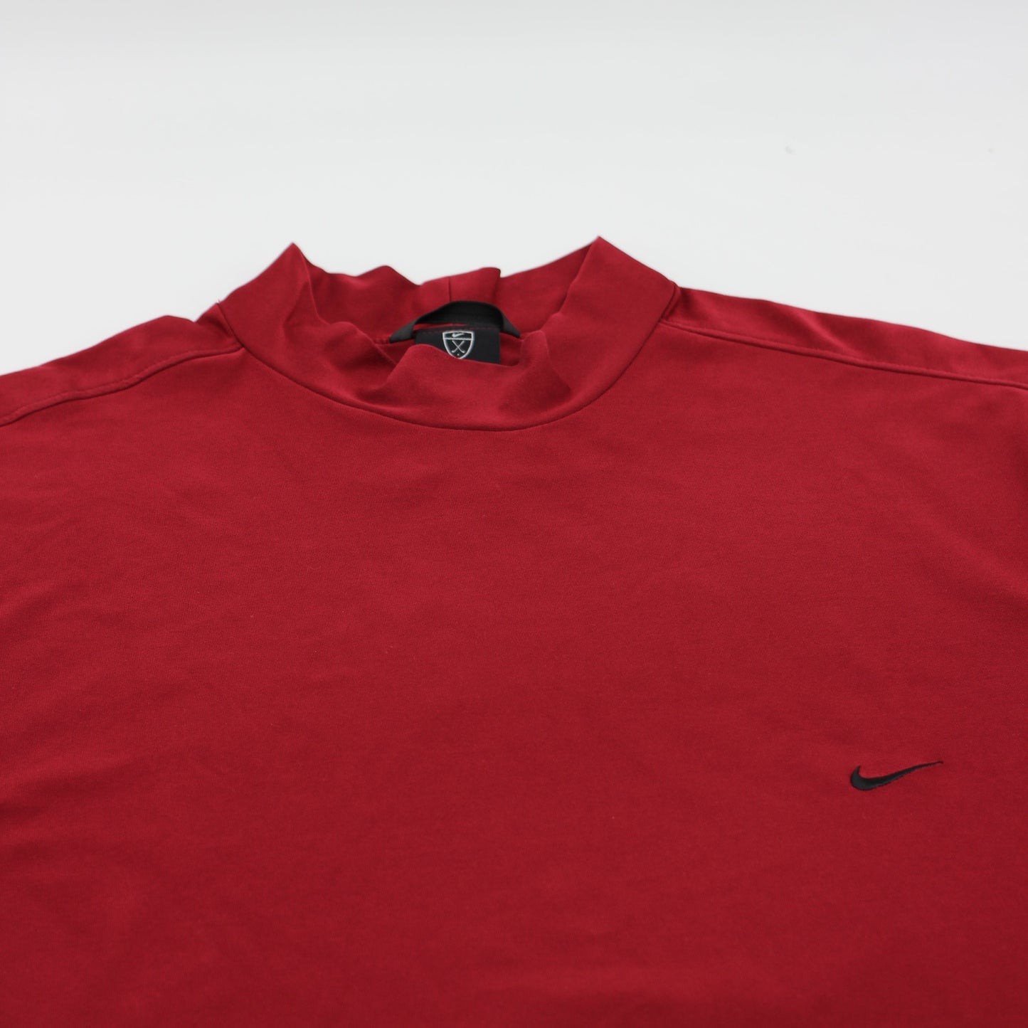 Nike Dark Red Mock Neck Golf Shirt (XL)