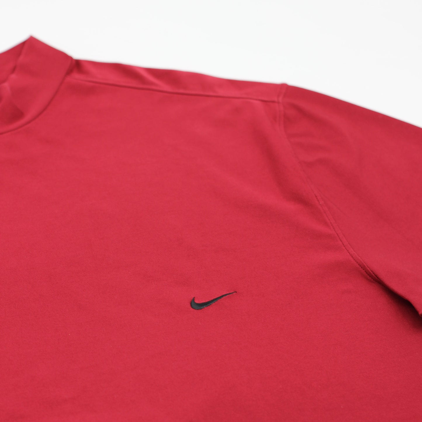 Nike Dark Red Mock Neck Golf Shirt (XL)