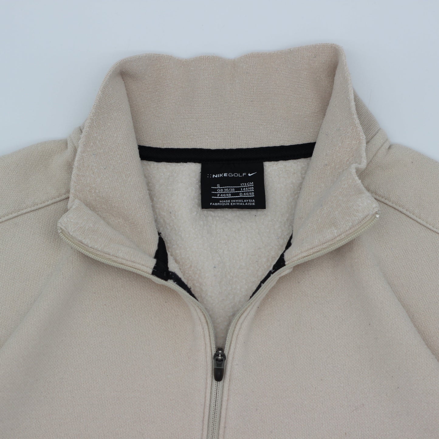 Nike Beige/Black Quarter Zip Jumper (S)