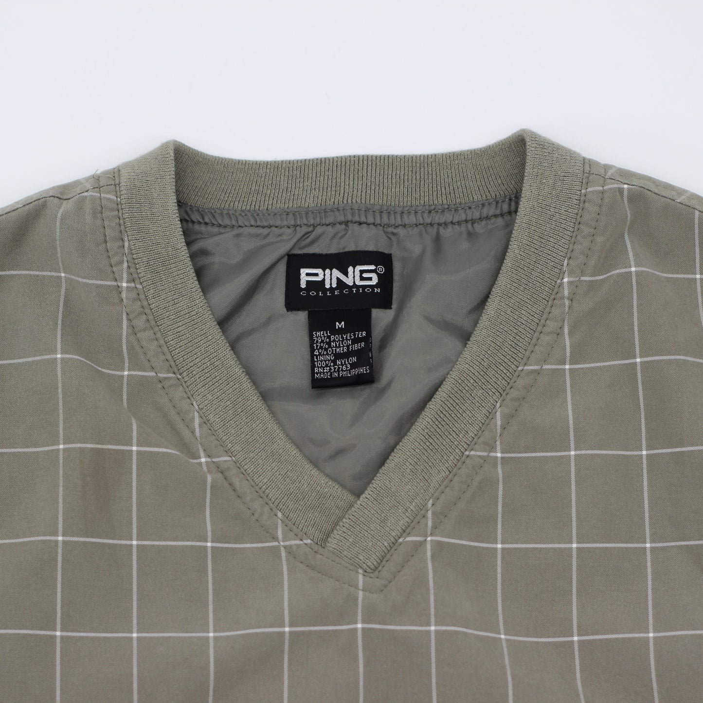 Ping Khaki Chequered Golf Vest (M)