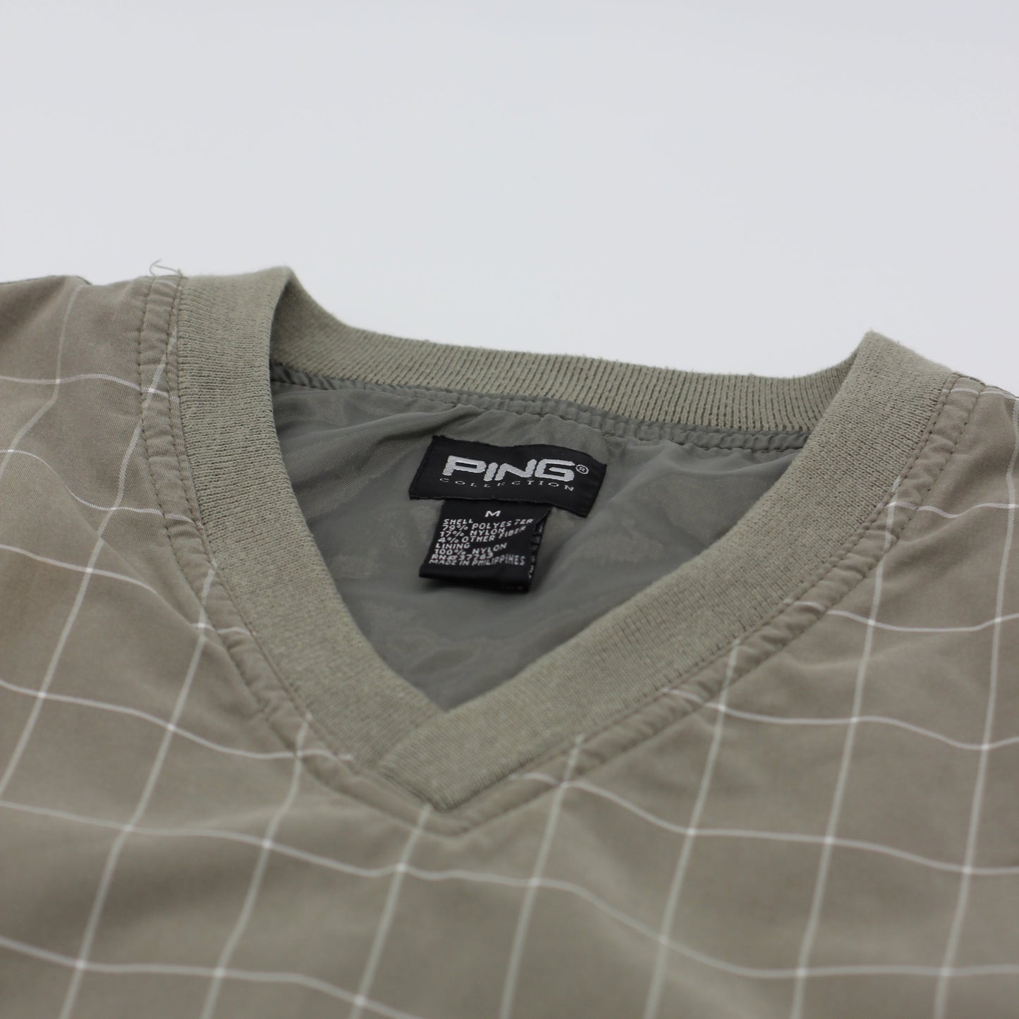 Ping Khaki Chequered Golf Vest (M)