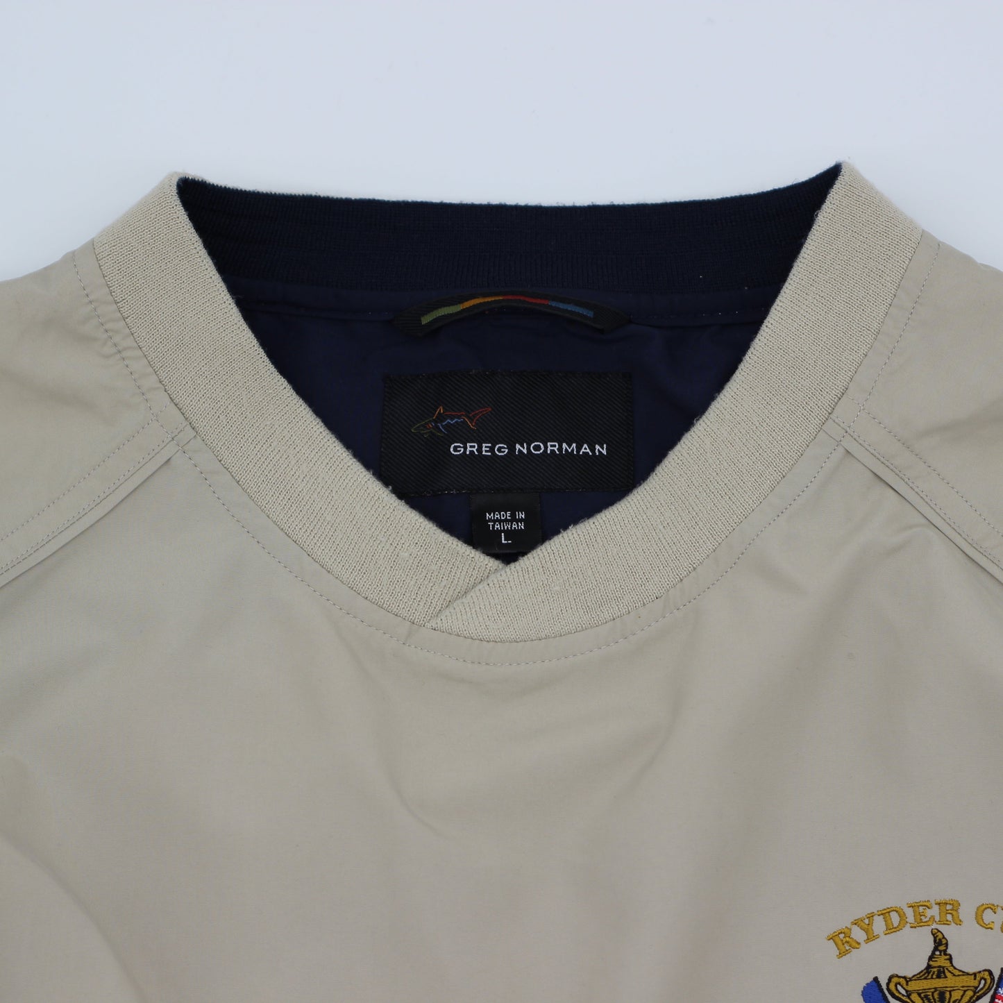 2001 Ryder Cup Greg Norman Beige Windbreaker (L)