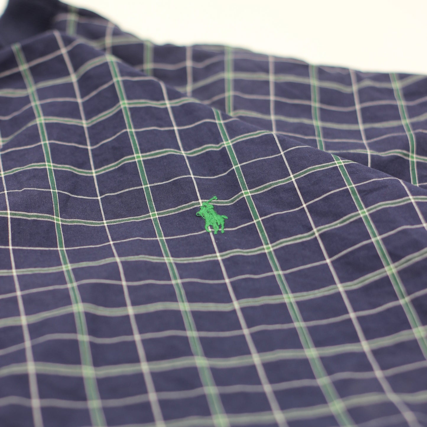 Polo Ralph Lauren Navy/White Chequered Windbreaker (XL)