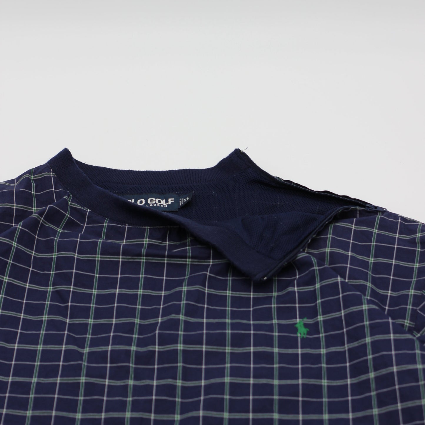 Polo Ralph Lauren Navy/White Chequered Windbreaker (XL)