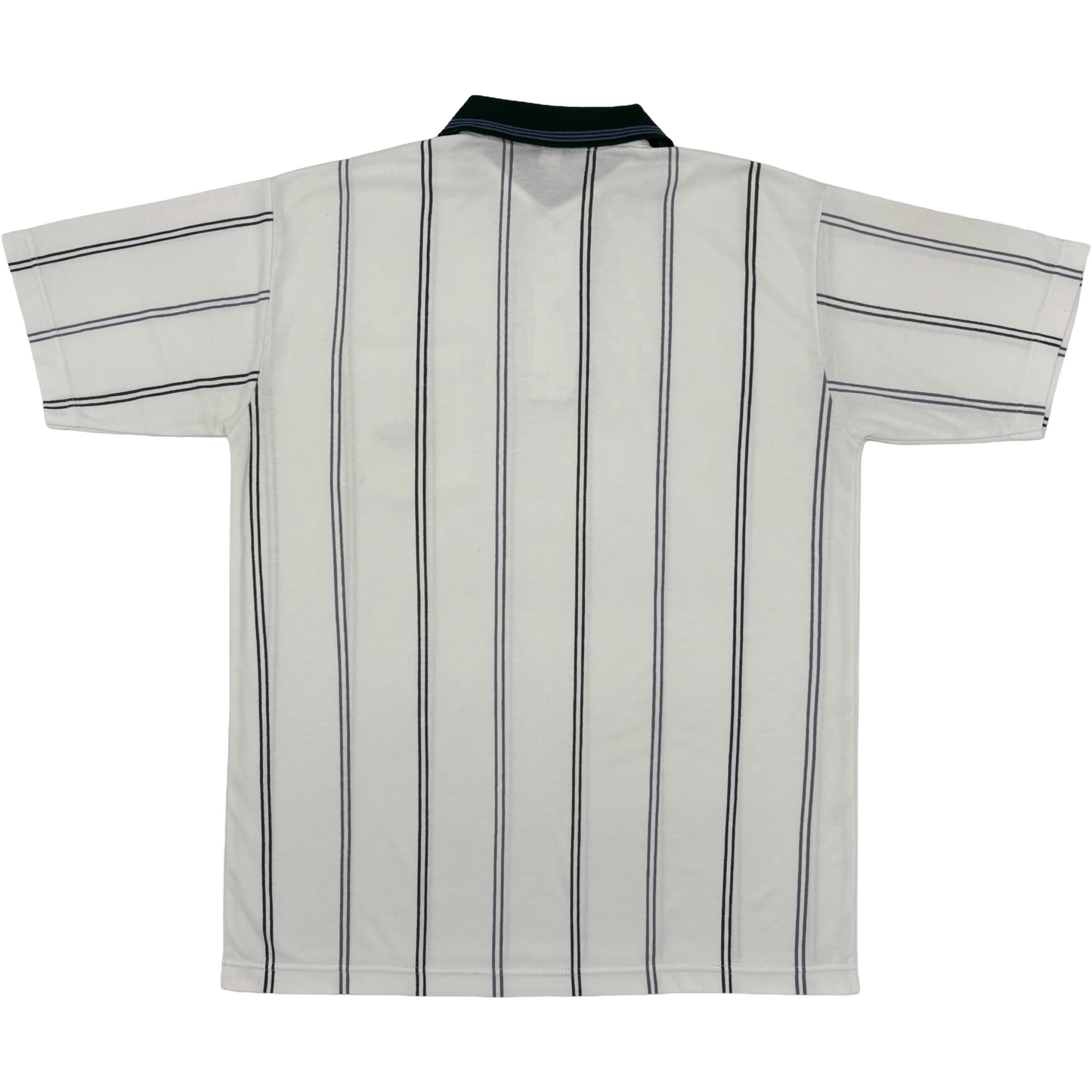Callaway White/Green Striped Polo-Shirt (M)