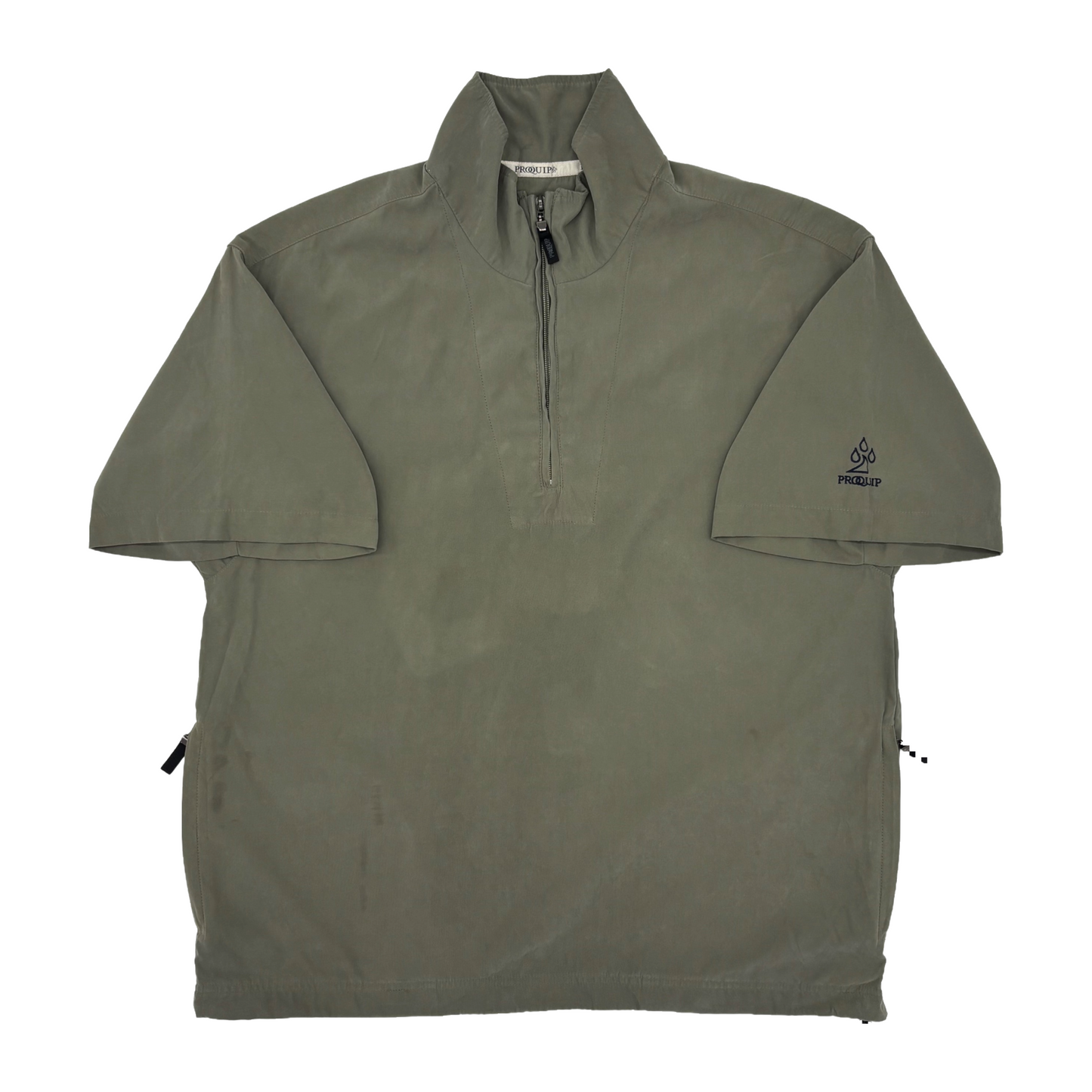 Pro-Quip Khaki Green Short Sleeved Windbreaker (M)