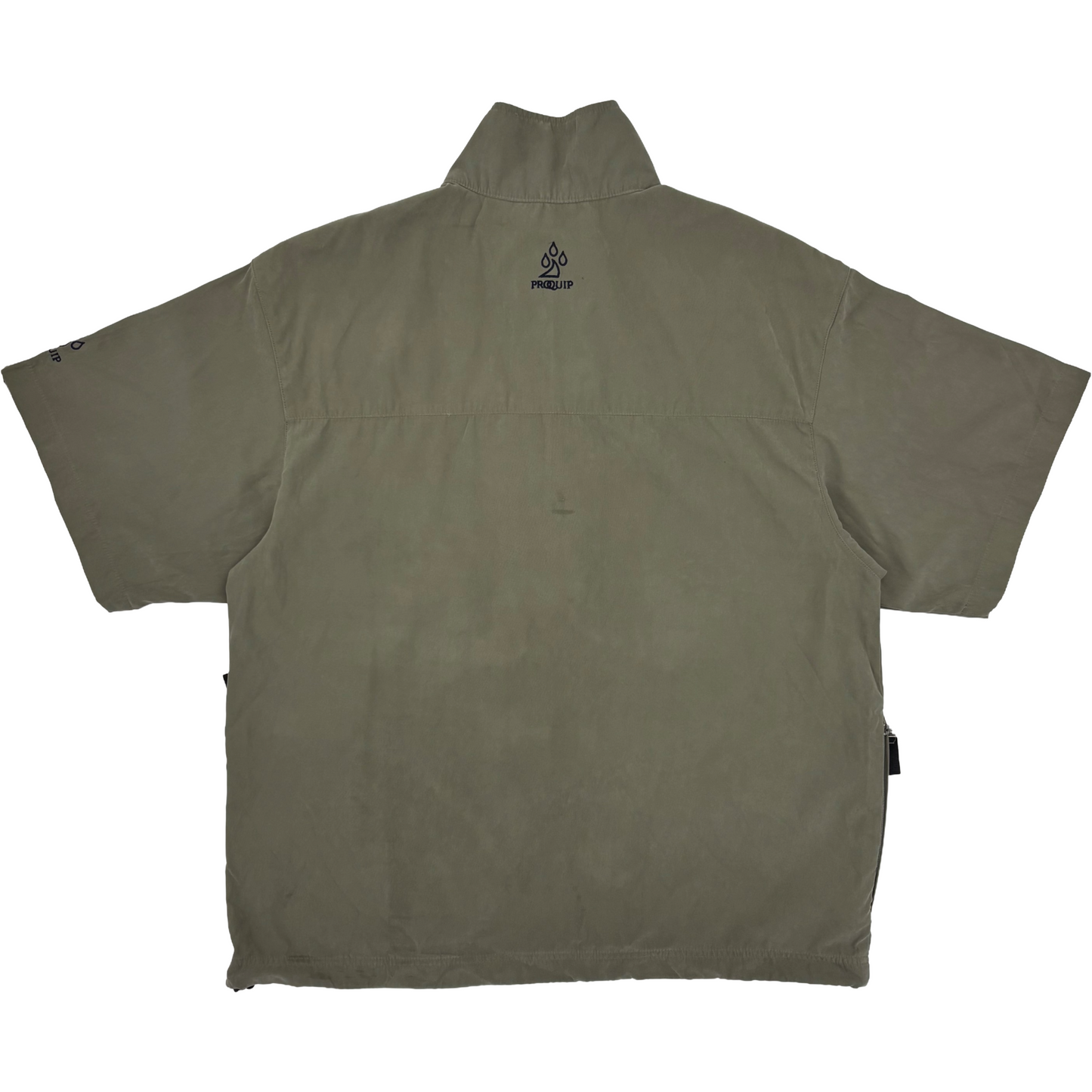 Pro-Quip Khaki Green Short Sleeved Windbreaker (M)