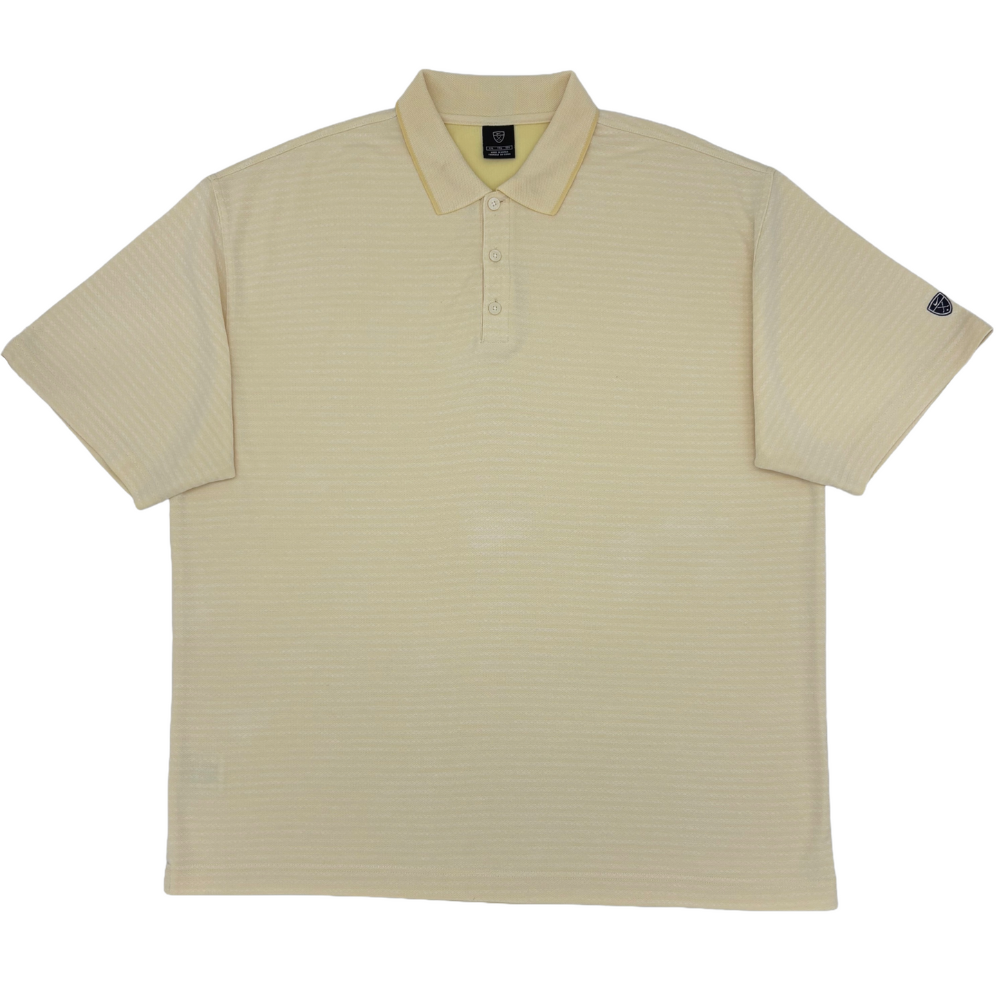 Nike Yellow Striped Polo-Shirt (XXL)