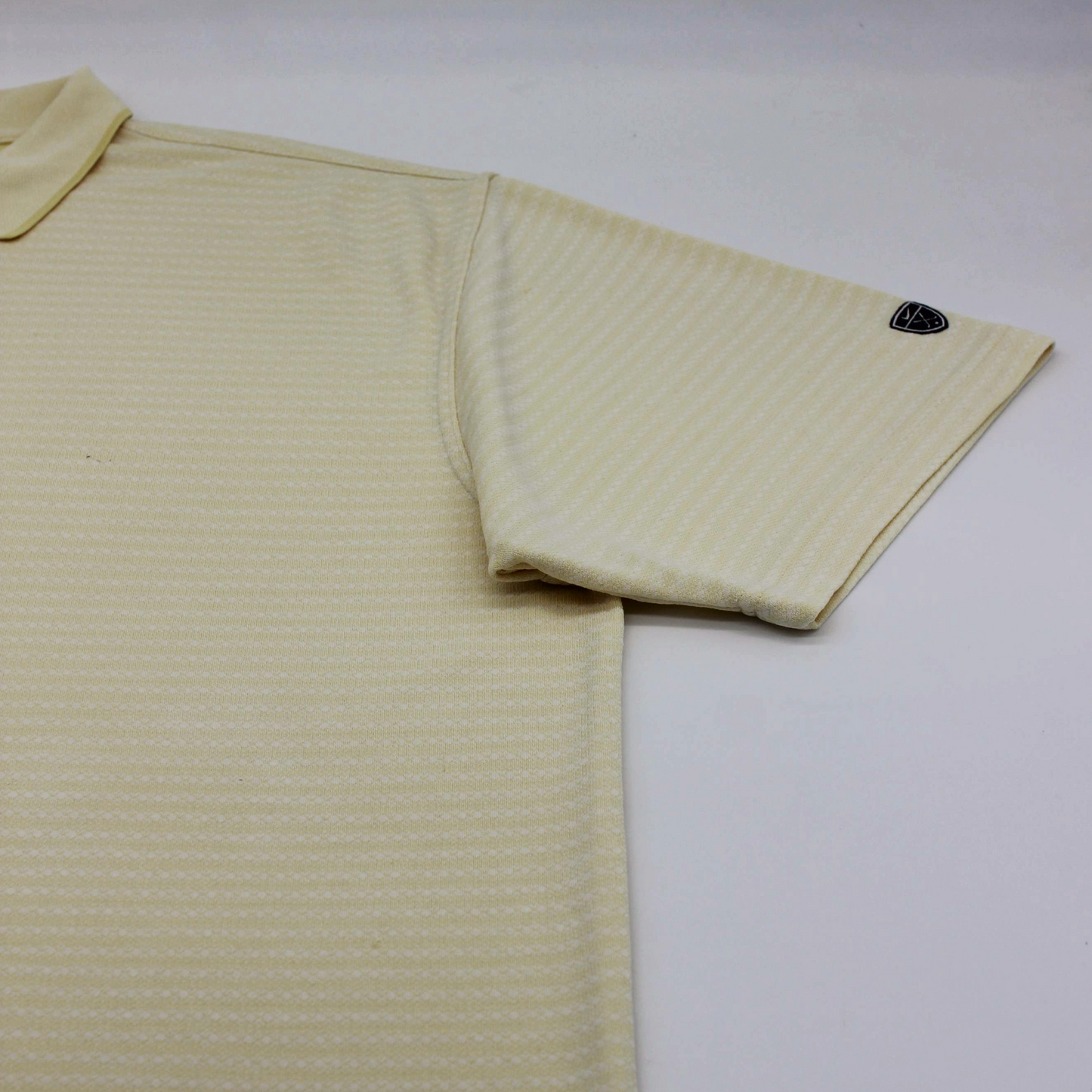 Nike Yellow Striped Polo-Shirt (XXL)