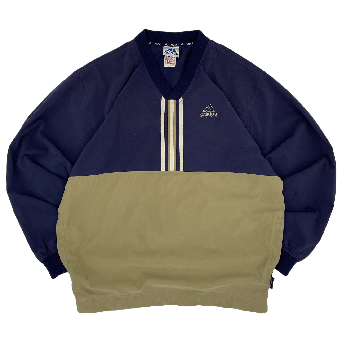 Adidas Gold/Navy Windbreaker (M)