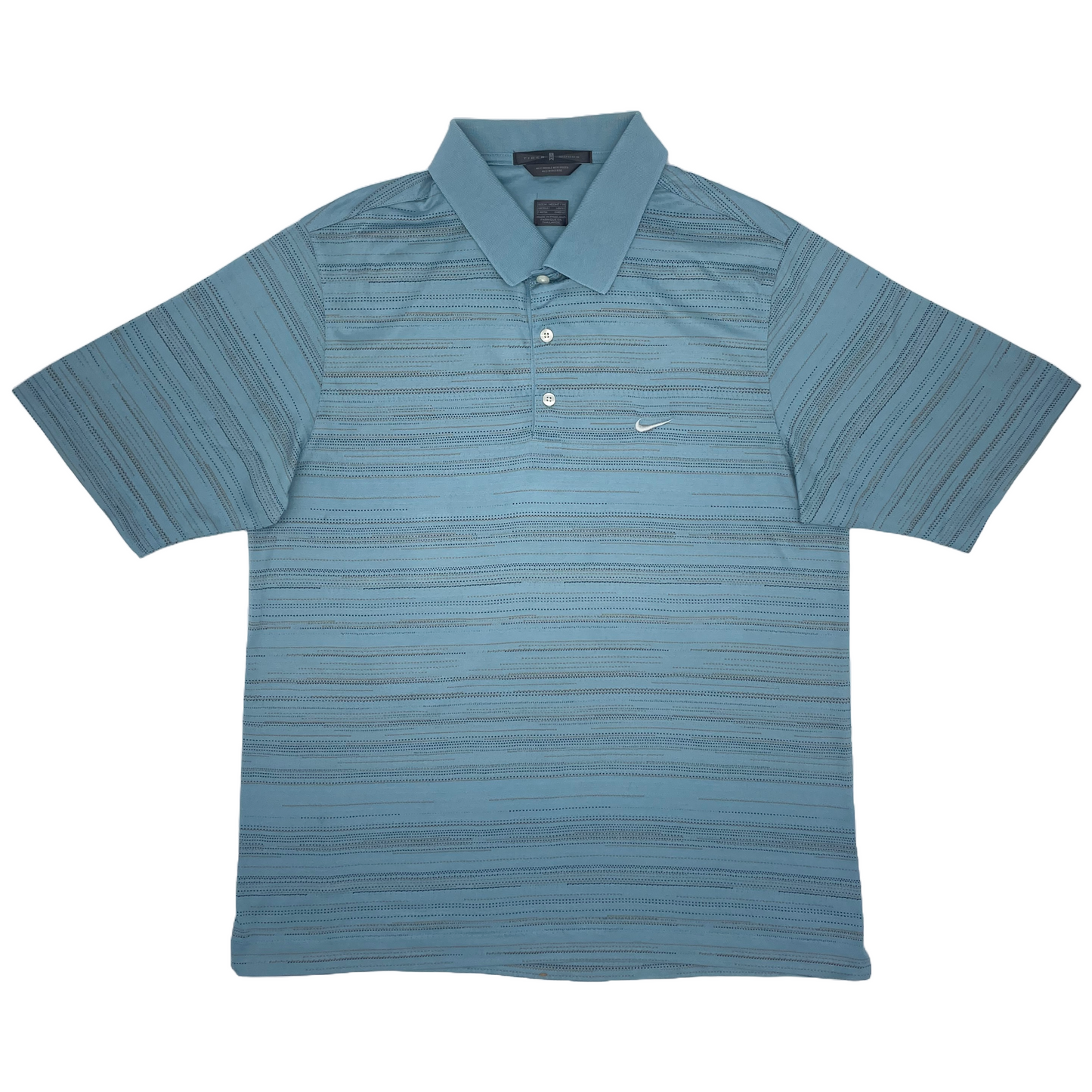 Nike Tiger Woods Striped Blue Polo-Shirt (M)