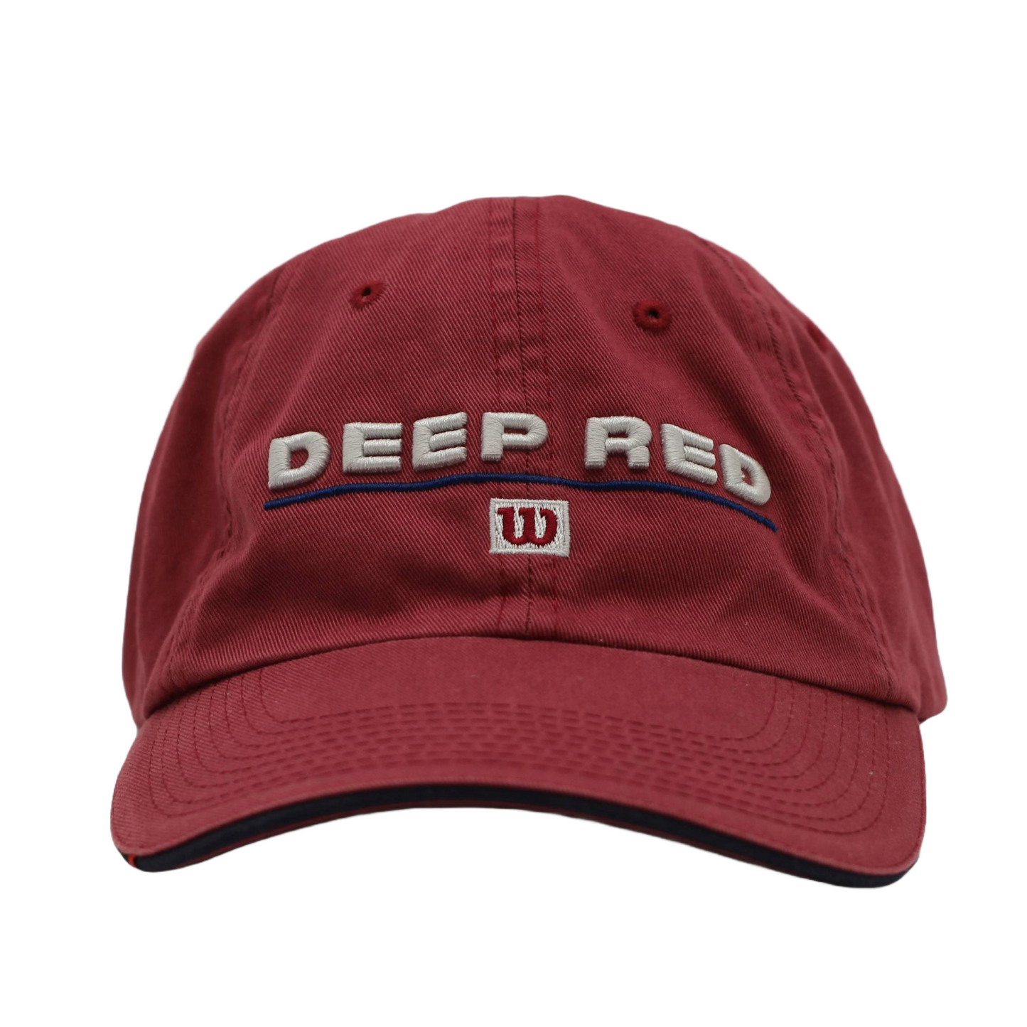 Red cap with 'DEEP RED' text and Wilson logo on a white background
