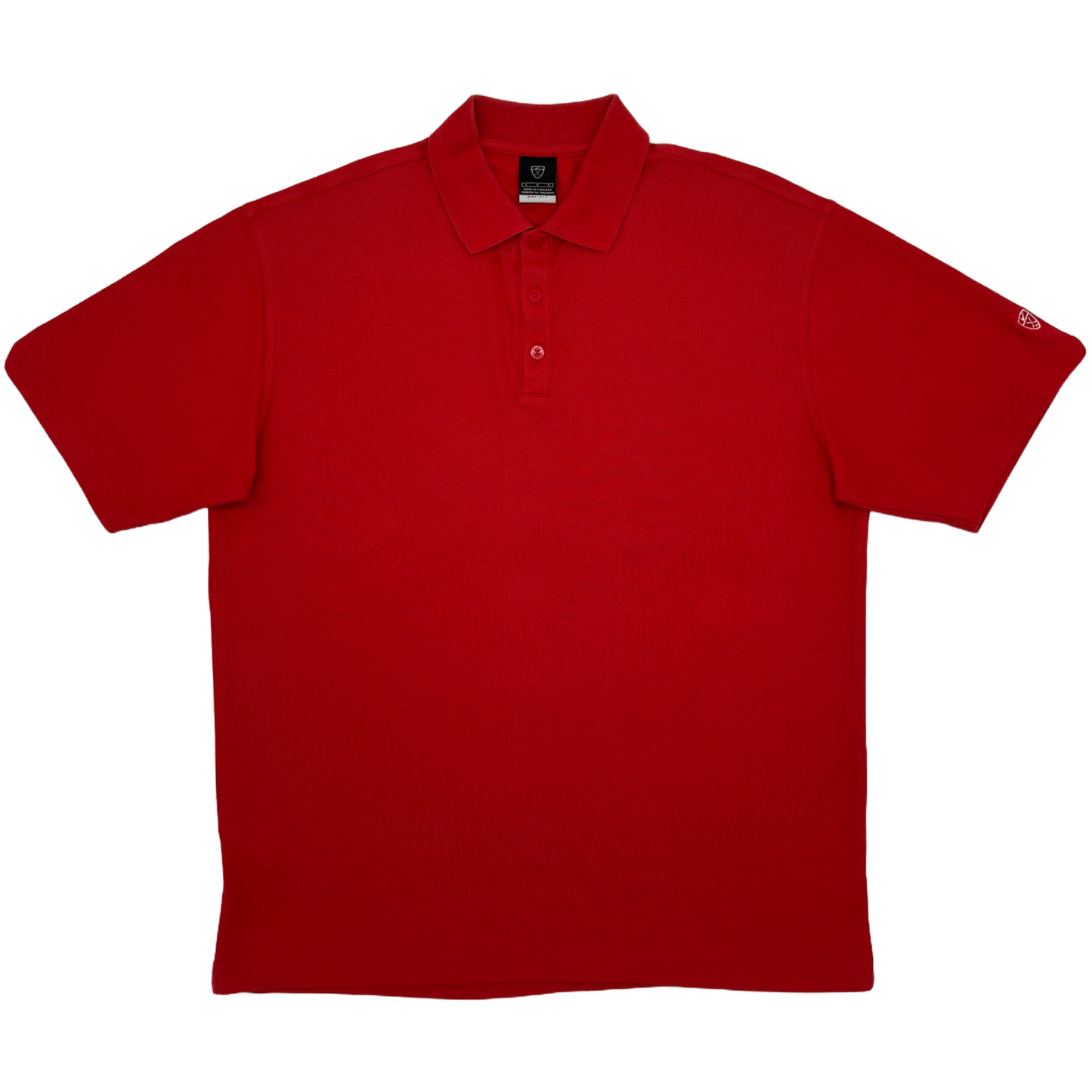 Red Vintage Nike Golf polo shirt on a white background