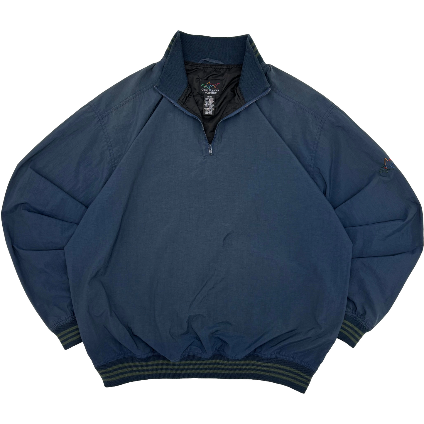 Greg Norman Navy Quarter Zip Windbreaker (M)