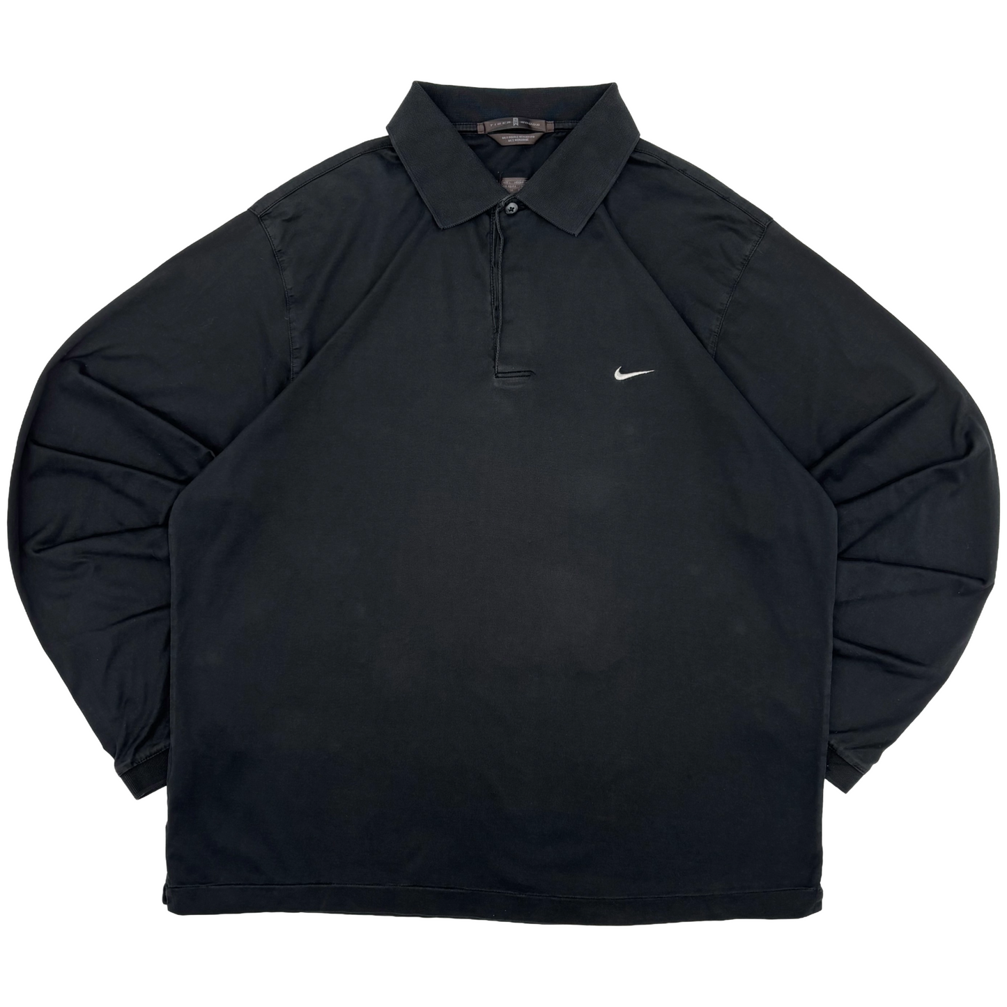 Nike Tiger Woods Black Long Sleeve Polo-Shirt (L)