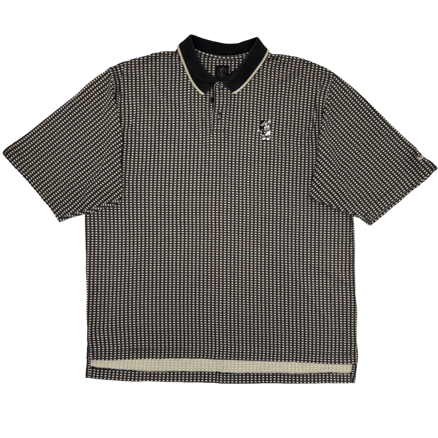 Nike Disney Black/White Chequered Polo-Shirt (XL)