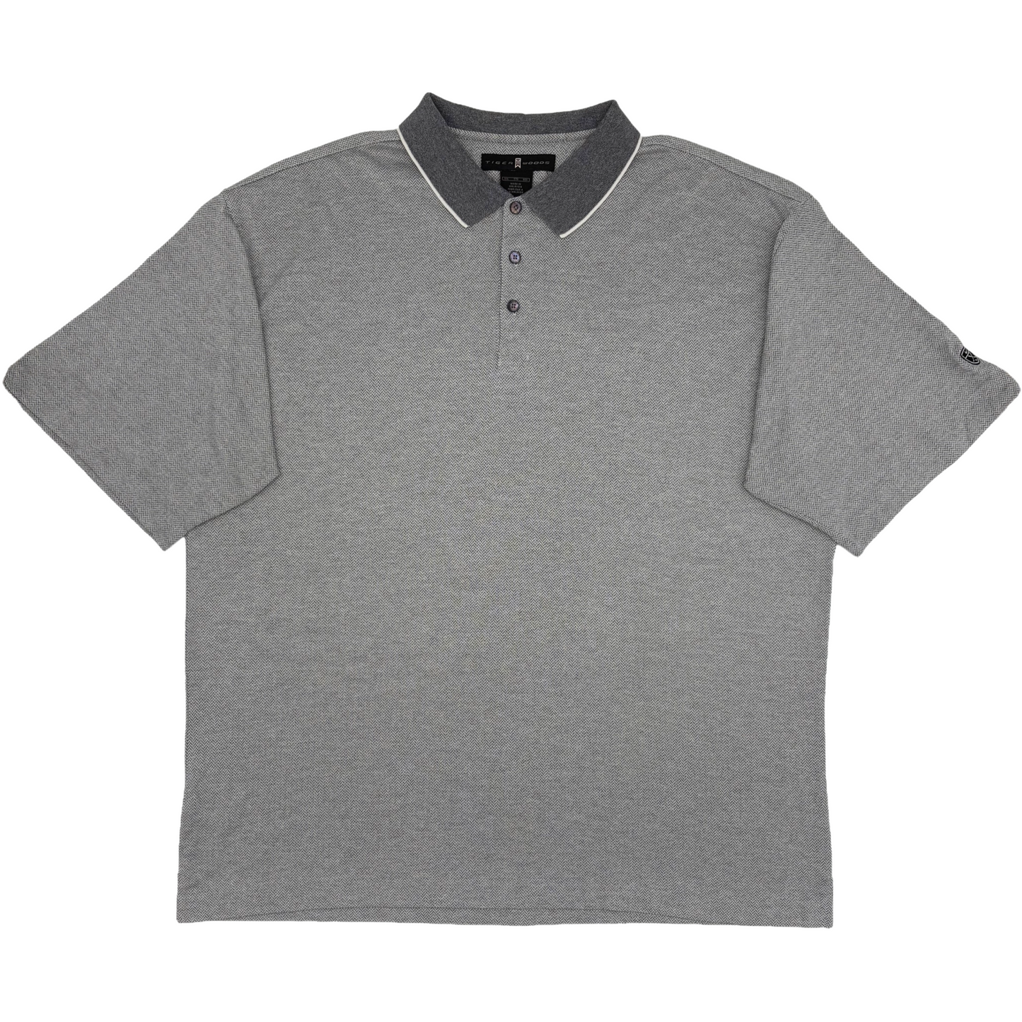 Nike Tiger Woods Grey Patterned Polo-Shirt (XXL)