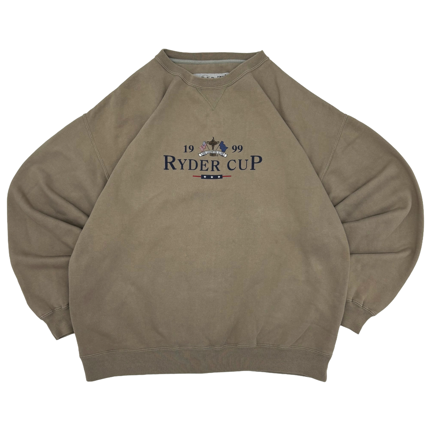 1999 Ryder Cup Gear For Sports Beige Crewneck Sweatshirt (L)